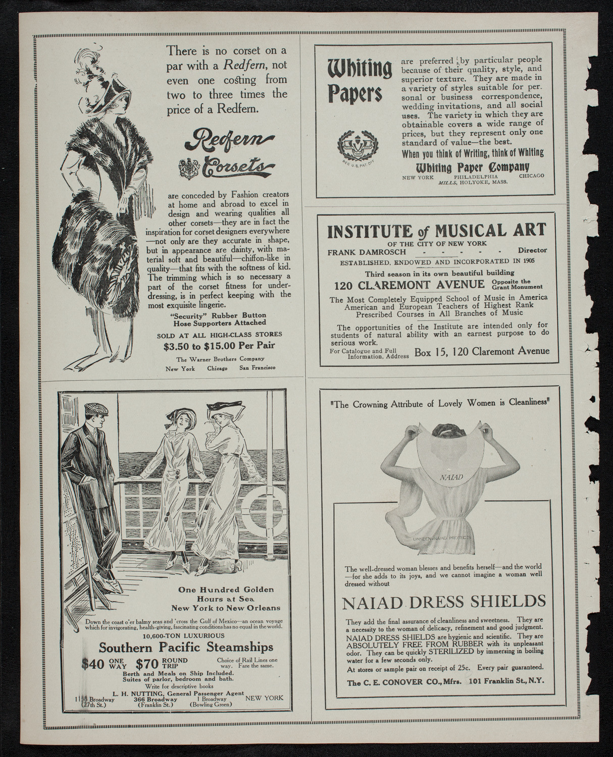New York Banks' Glee Club, December 10, 1912, program page 2