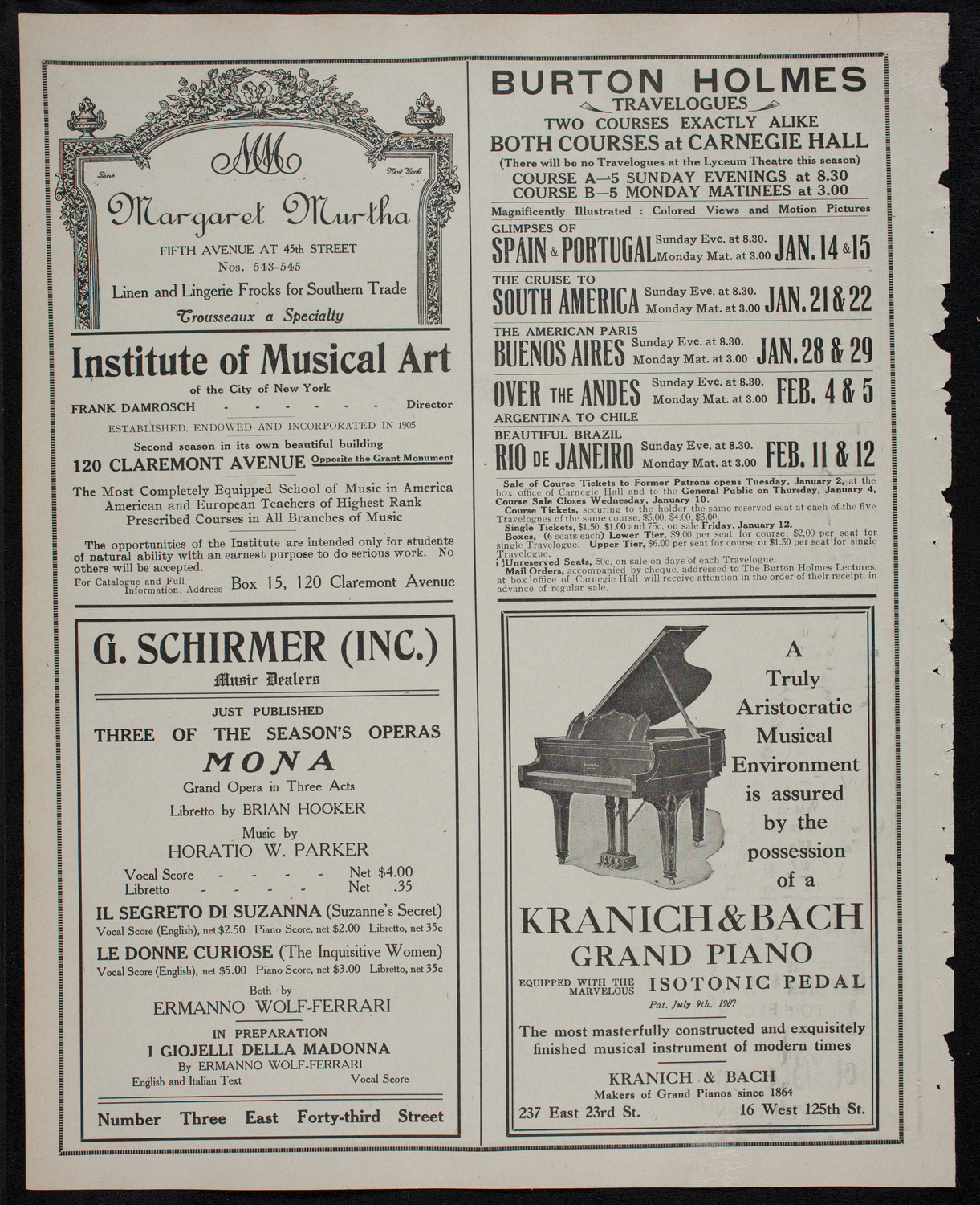 People's Symphony Concert, December 24, 1911, program page 6