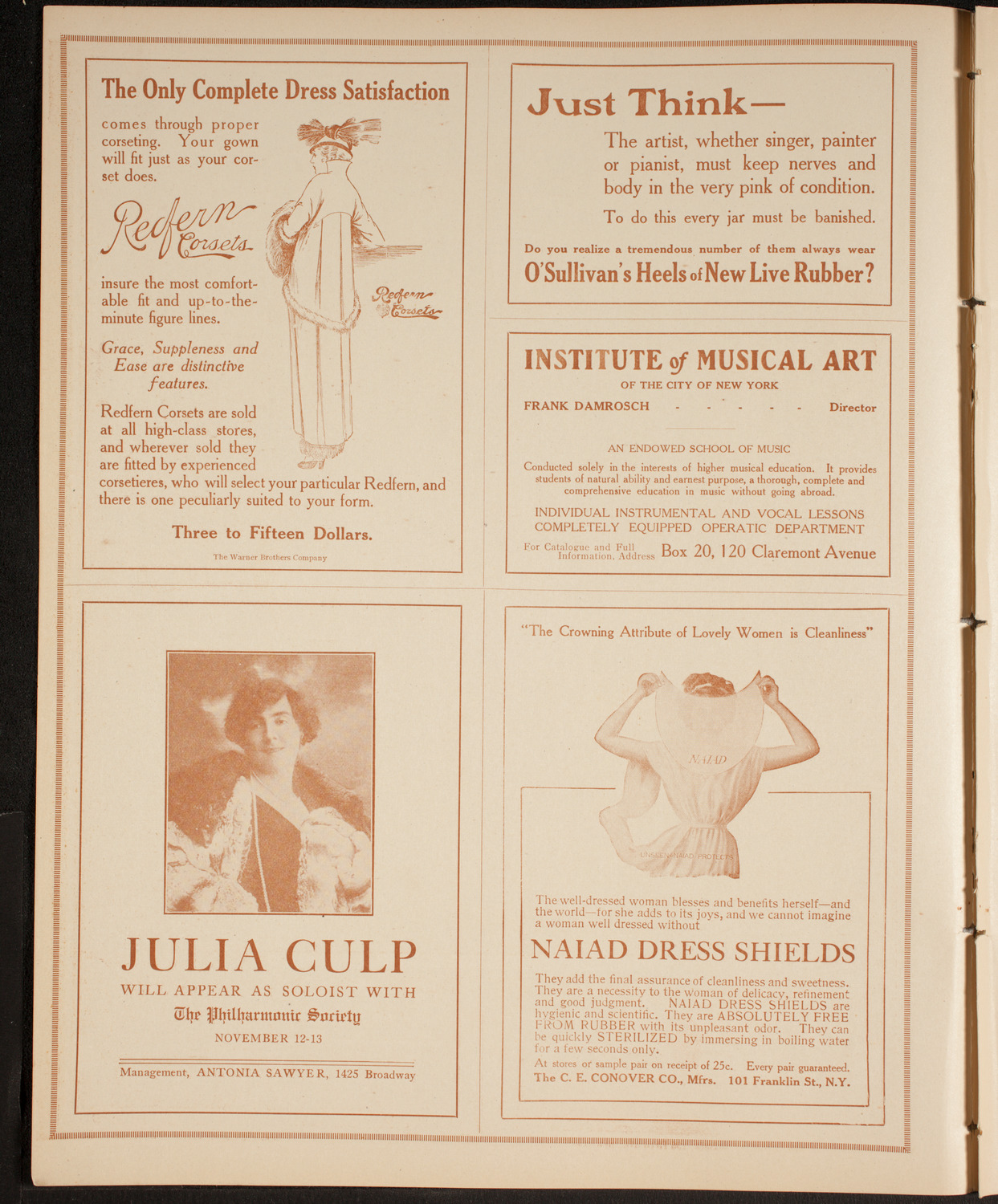 Leonard Borwick, Piano, November 5, 1914, program page 2