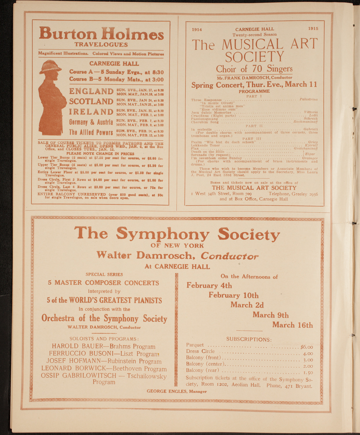 Concert of Scandanavian Music, January 10, 1915, program page 8