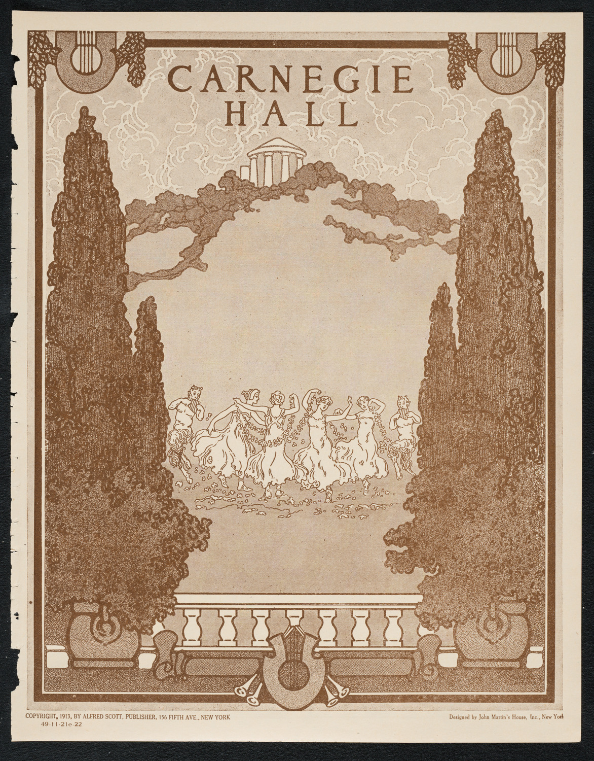 Philadelphia Orchestra, November 21, 1922, program page 1