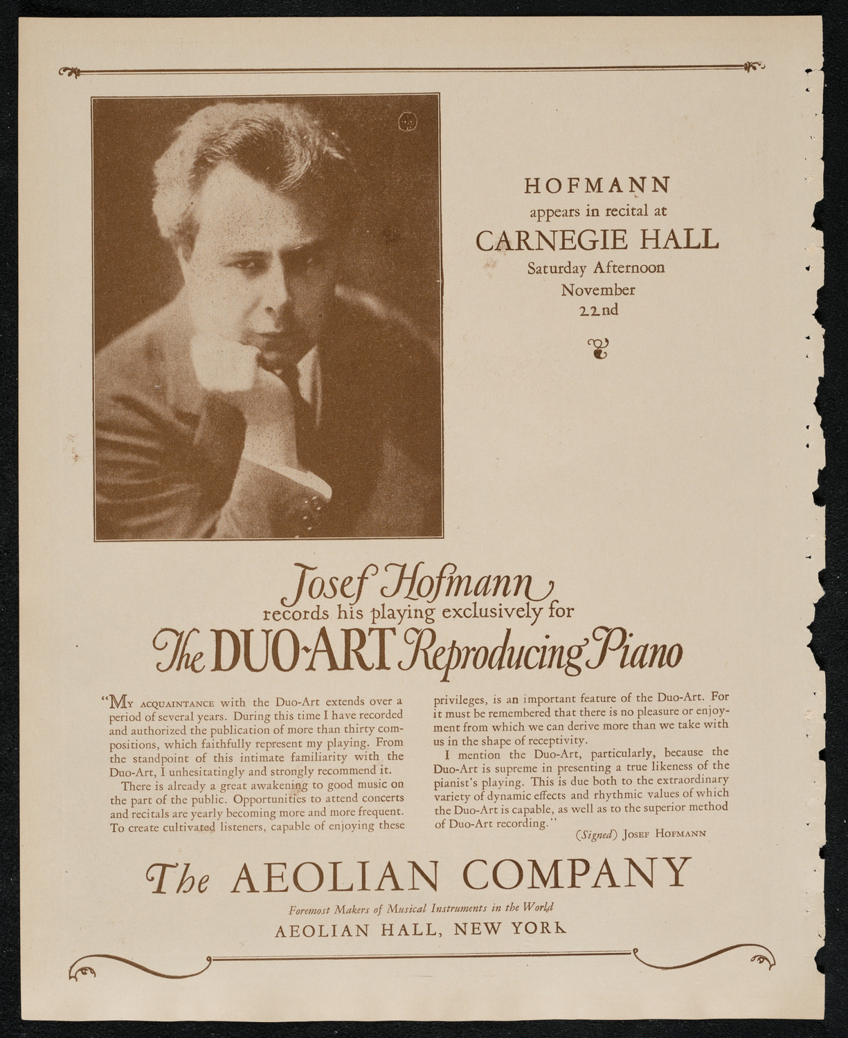 Philadelphia Orchestra, November 18, 1924, program page 2