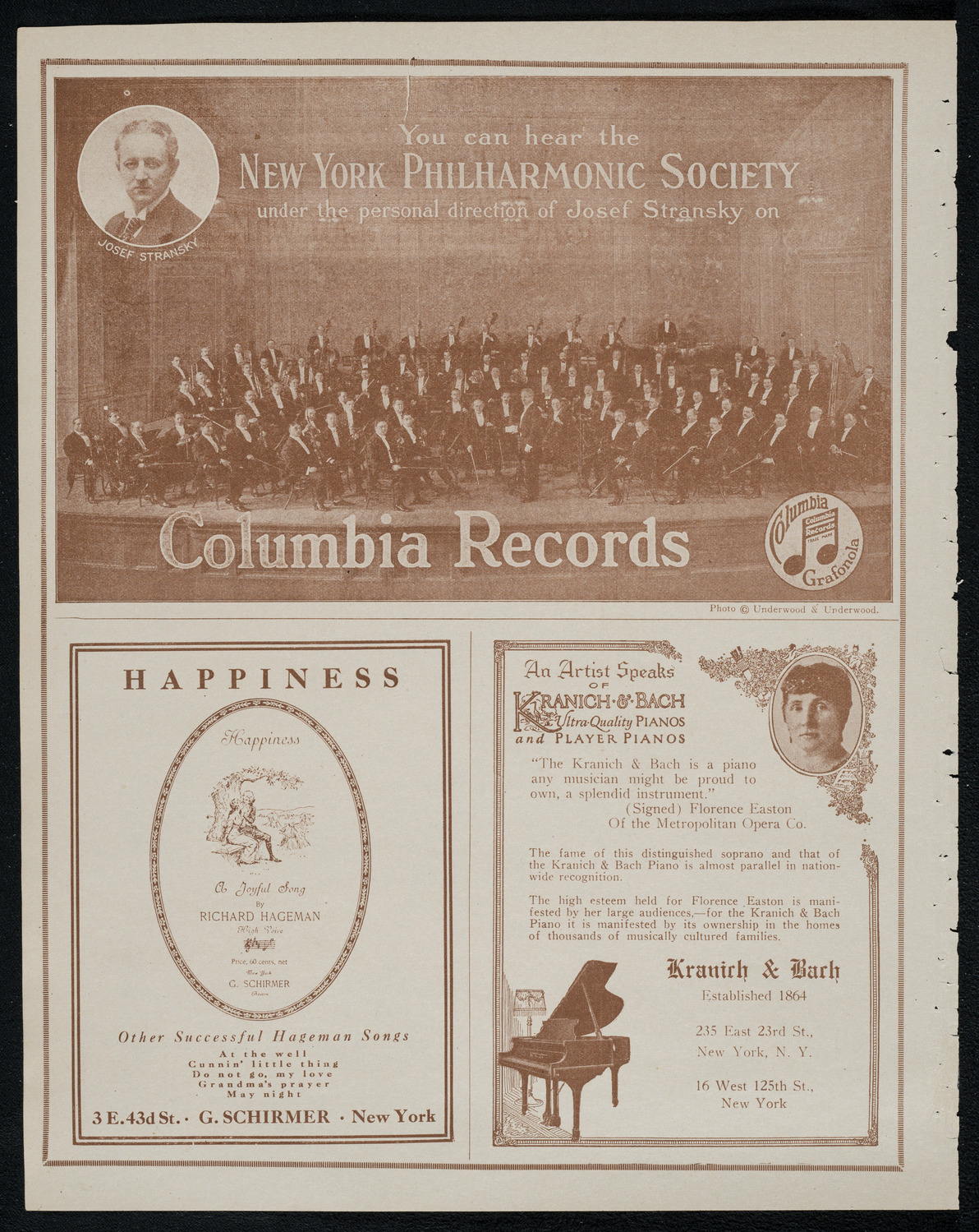 New York Philharmonic, January 20, 1921, program page 6