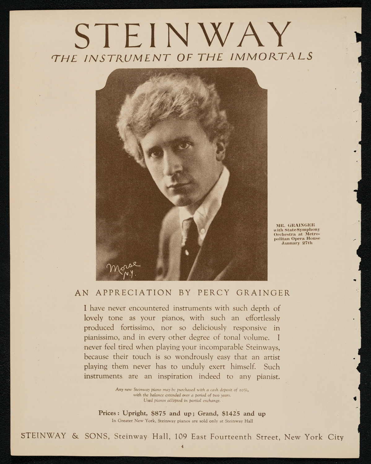 Burton Holmes Travelogue: Budapest and the New Hungary, January 21, 1924, program page 4