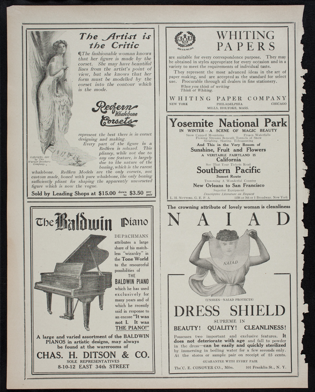 Vladimir de Pachmann, Piano, November 4, 1911, program page 2