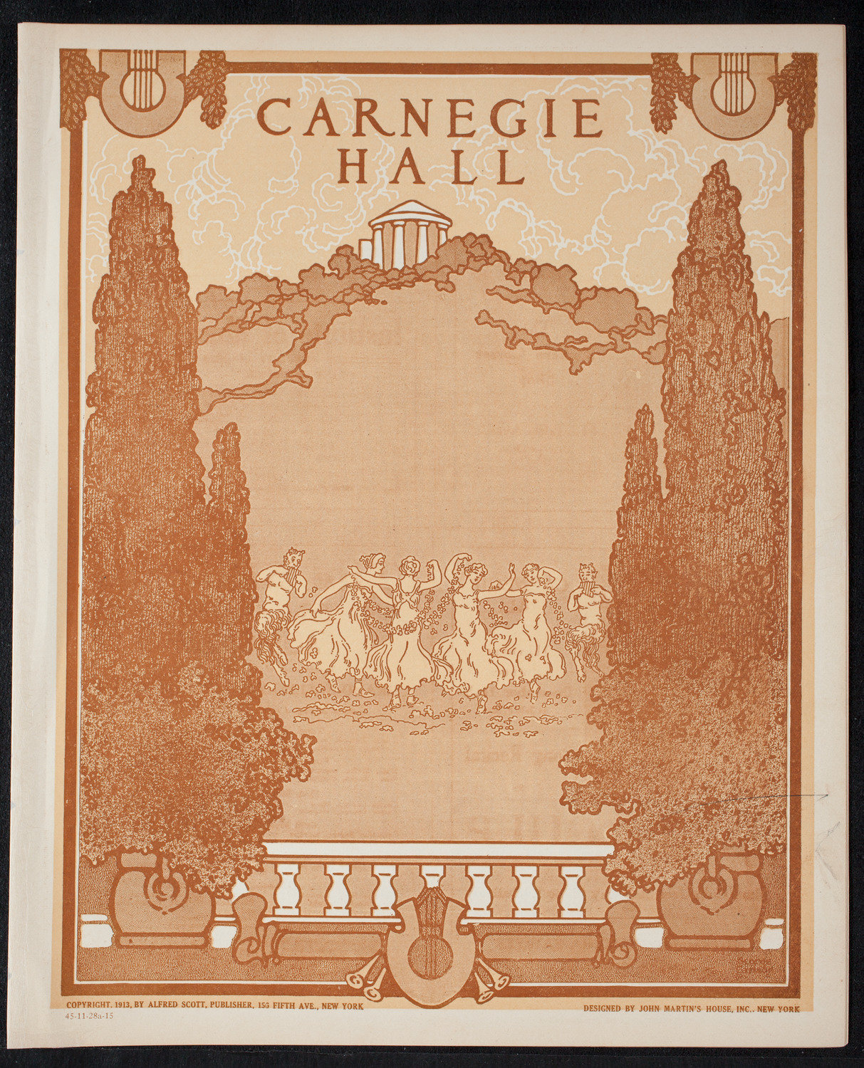New York Philharmonic, November 28, 1915, program page 1