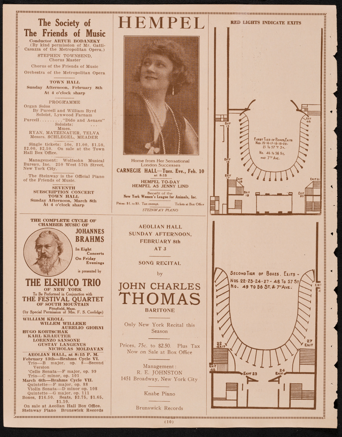Concert presented by the Jewish National Workers' Alliance, New York City Committee, February 7, 1925, program page 10