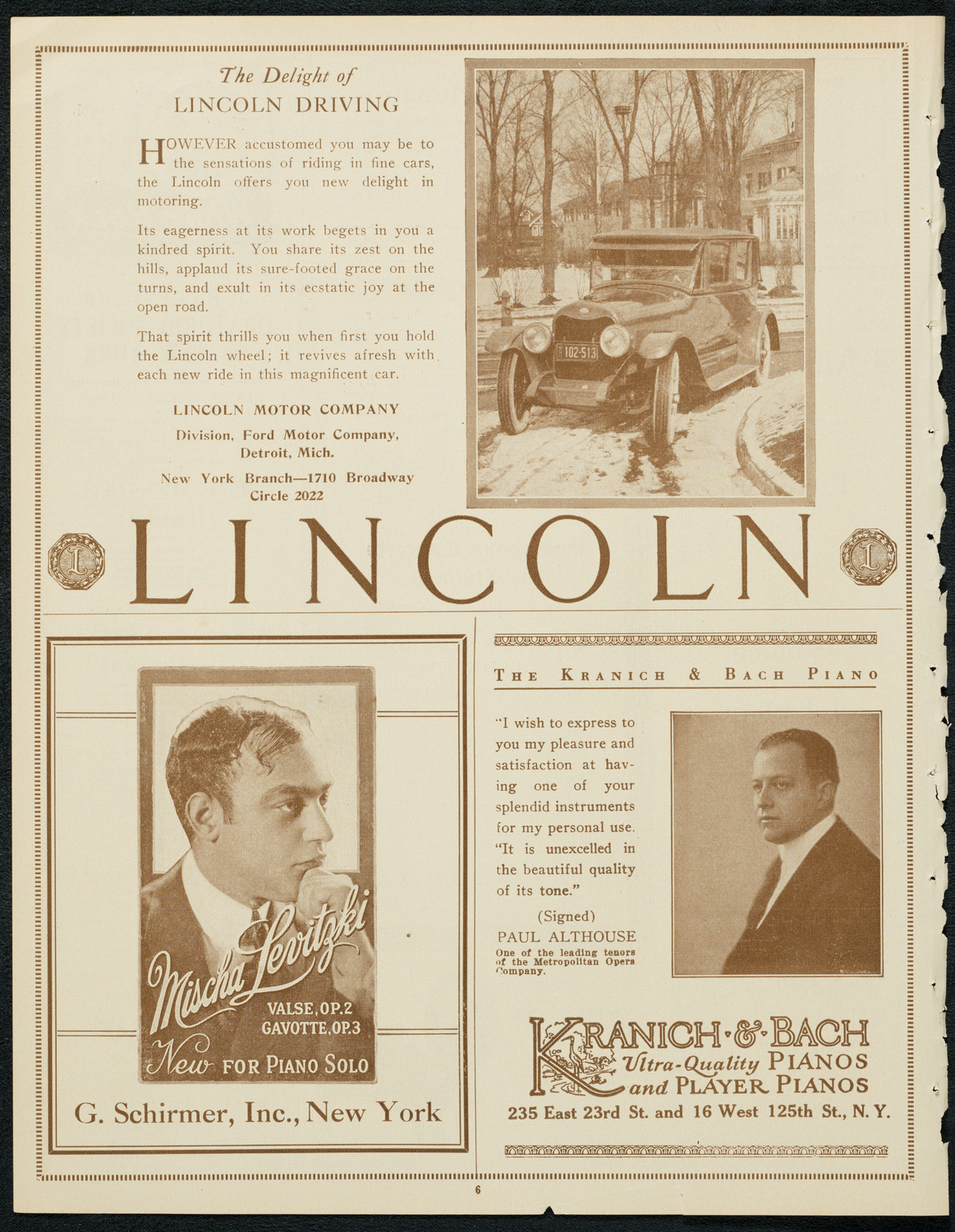 Symphony Concert for Young People, December 15, 1923, program page 6