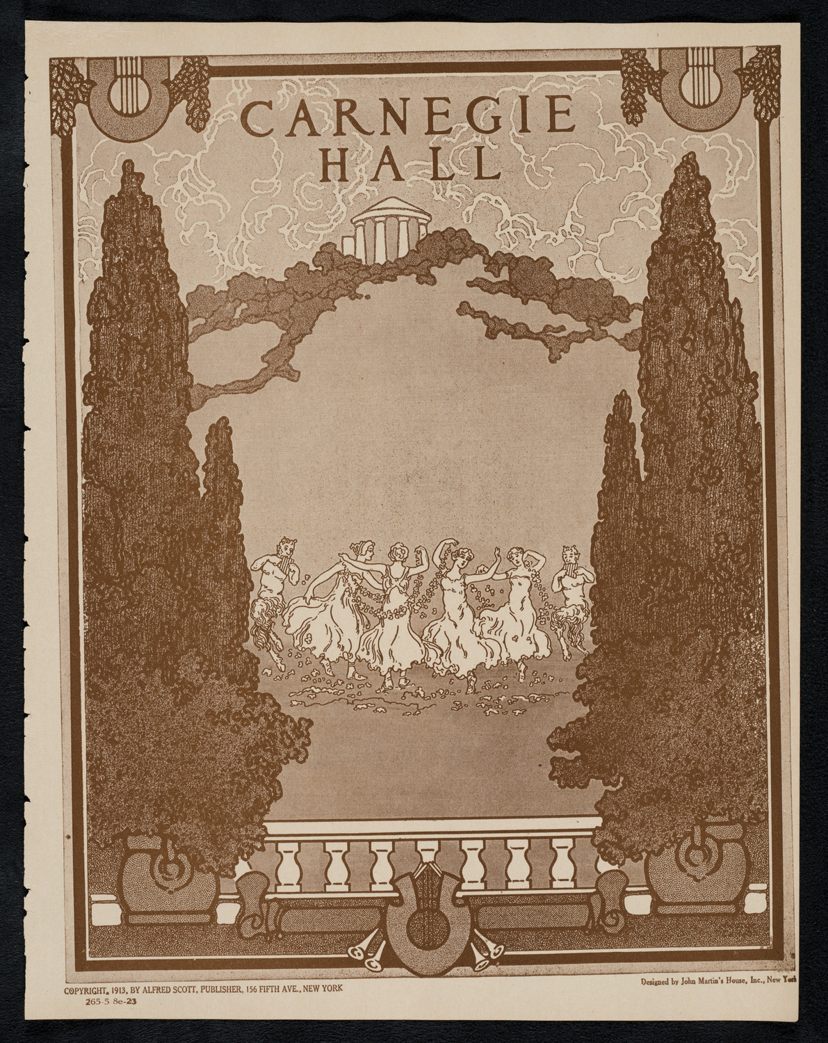 Anniversary Celebration: Bellevue Training School for Nurses, May 8, 1923, program page 1