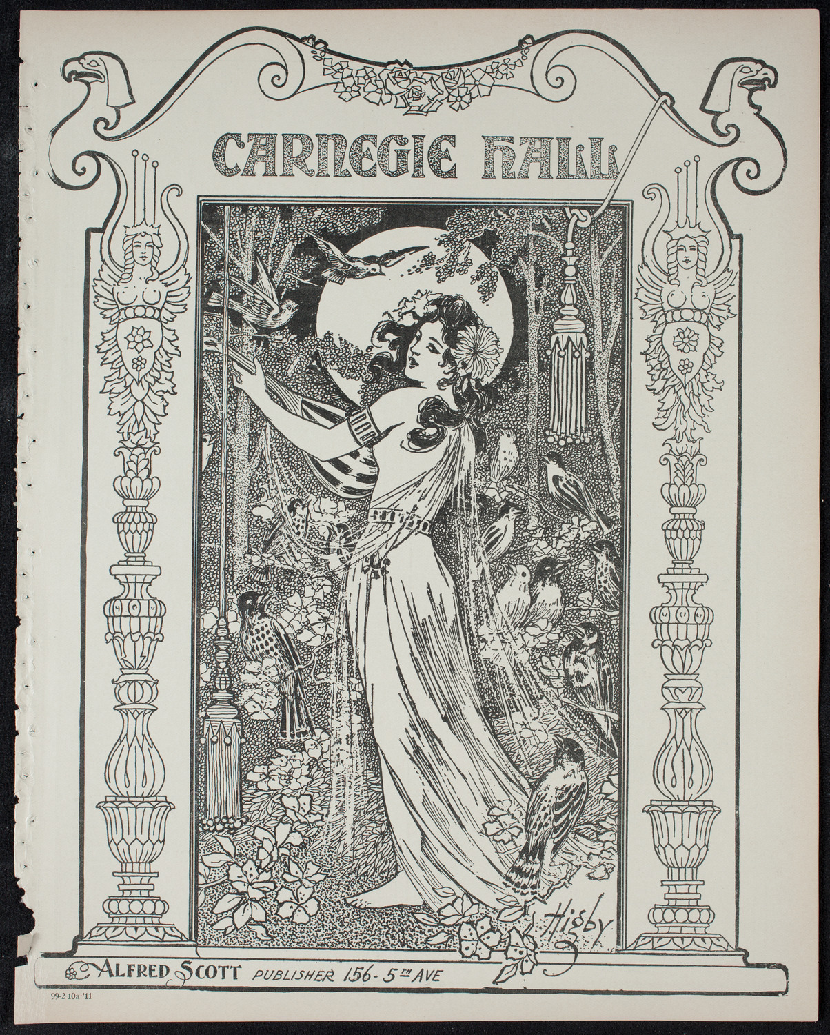 New York Philharmonic, February 10, 1911, program page 1