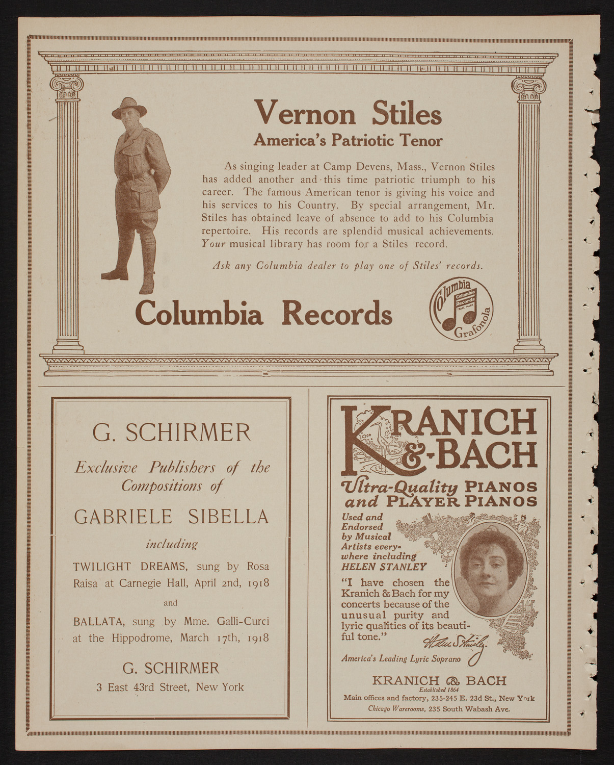 Meeting: The Humanitarian Cult, April 2, 1918, program page 6