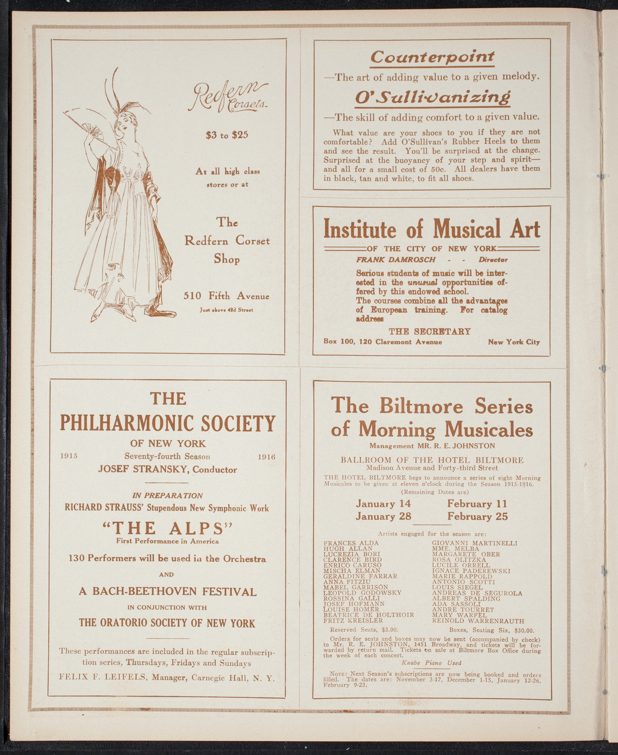 Symphony Concert for Young People, December 18, 1915, program page 2