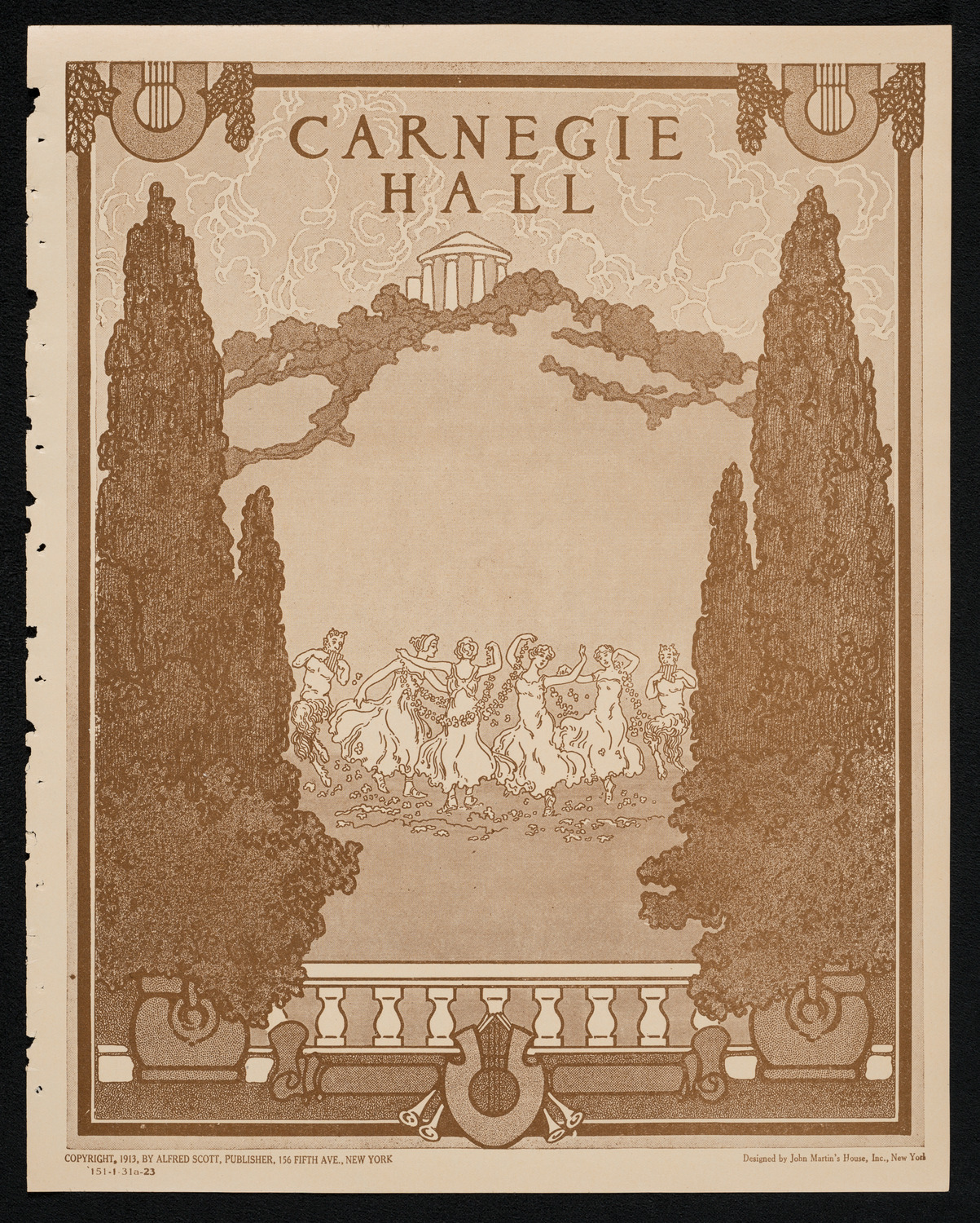 Society of the Friends of Music, January 31, 1923, program page 1