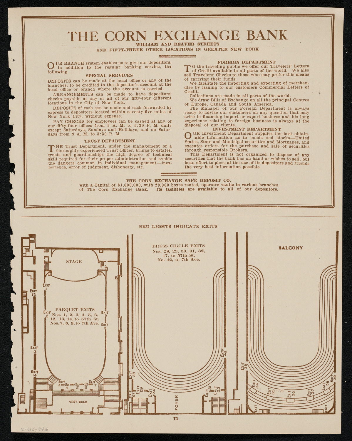New York Philharmonic, February 21, 1924, program page 11