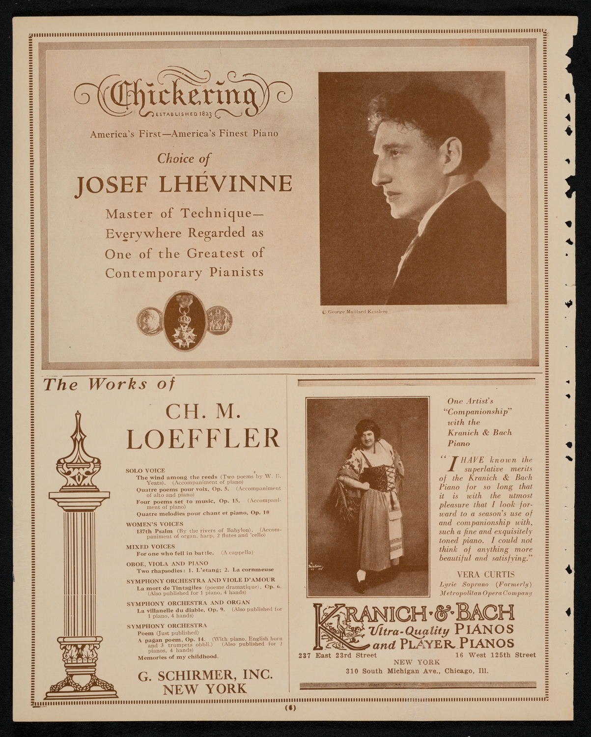 New York Philharmonic, December 31, 1925, program page 6