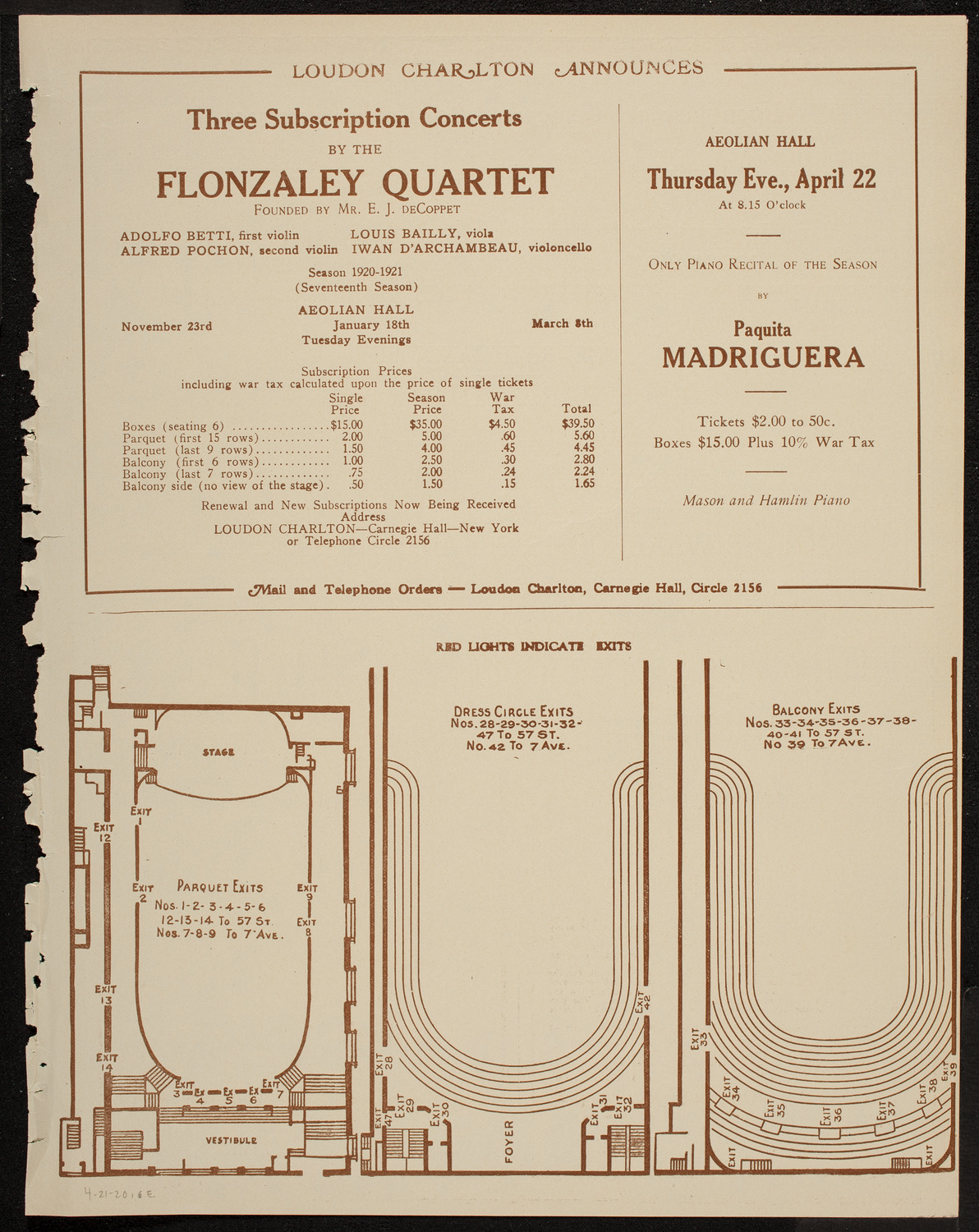 Dirk Foch Symphony Concert, April 21, 1920, program page 11