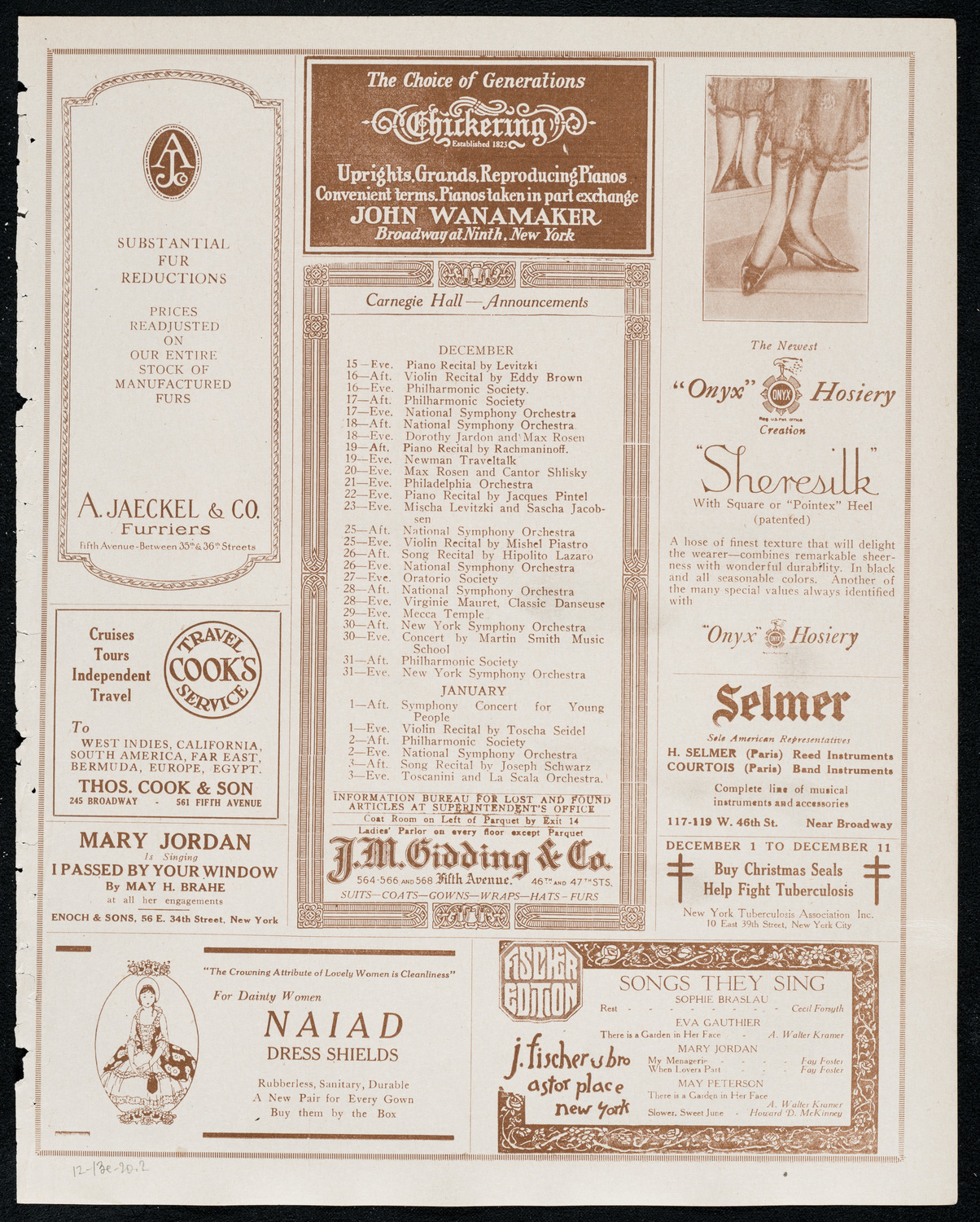 De Roda Helmuth, Soprano, December 13, 1920, program page 3