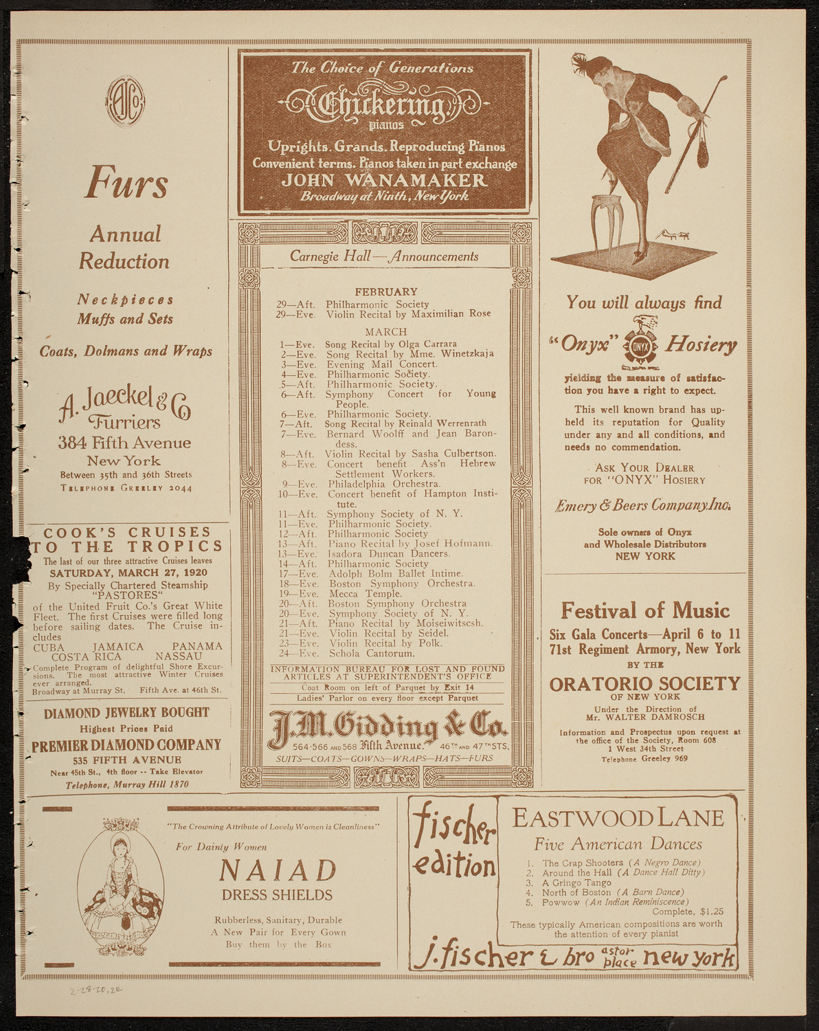 Mecca Temple: Ladies' Night, February 28, 1920, program page 3