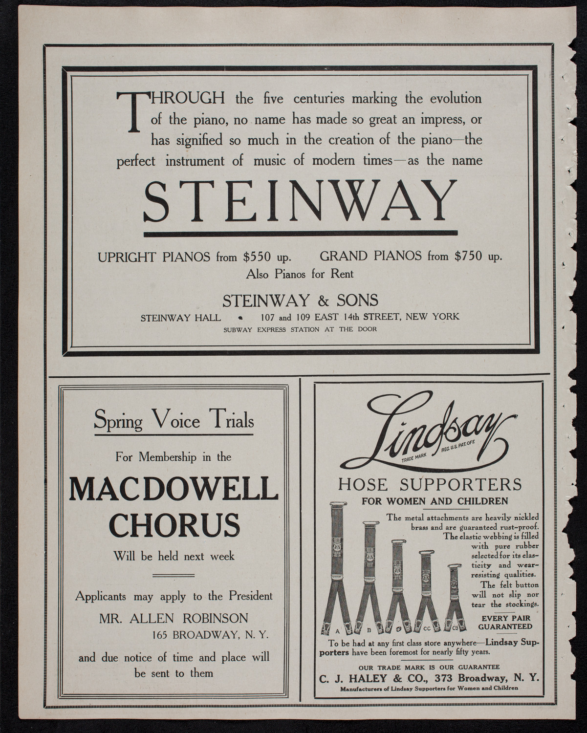 MacDowell Chorus, April 17, 1912, program page 4