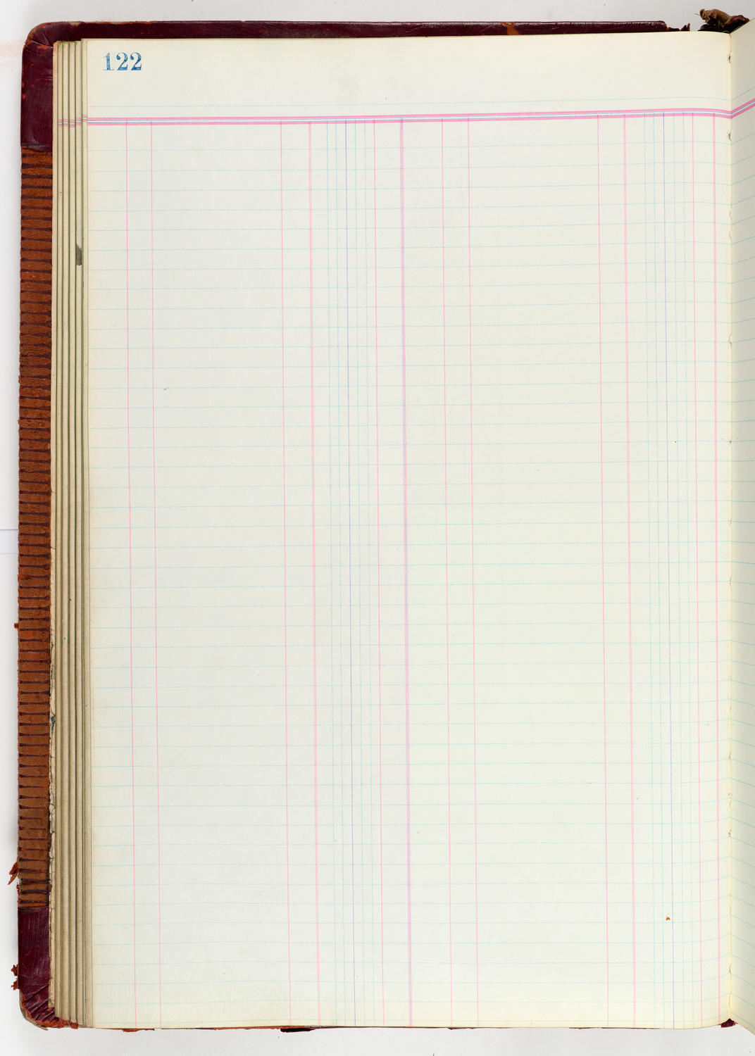 Music Hall Accounting Ledger Journal, volume 6, page 122