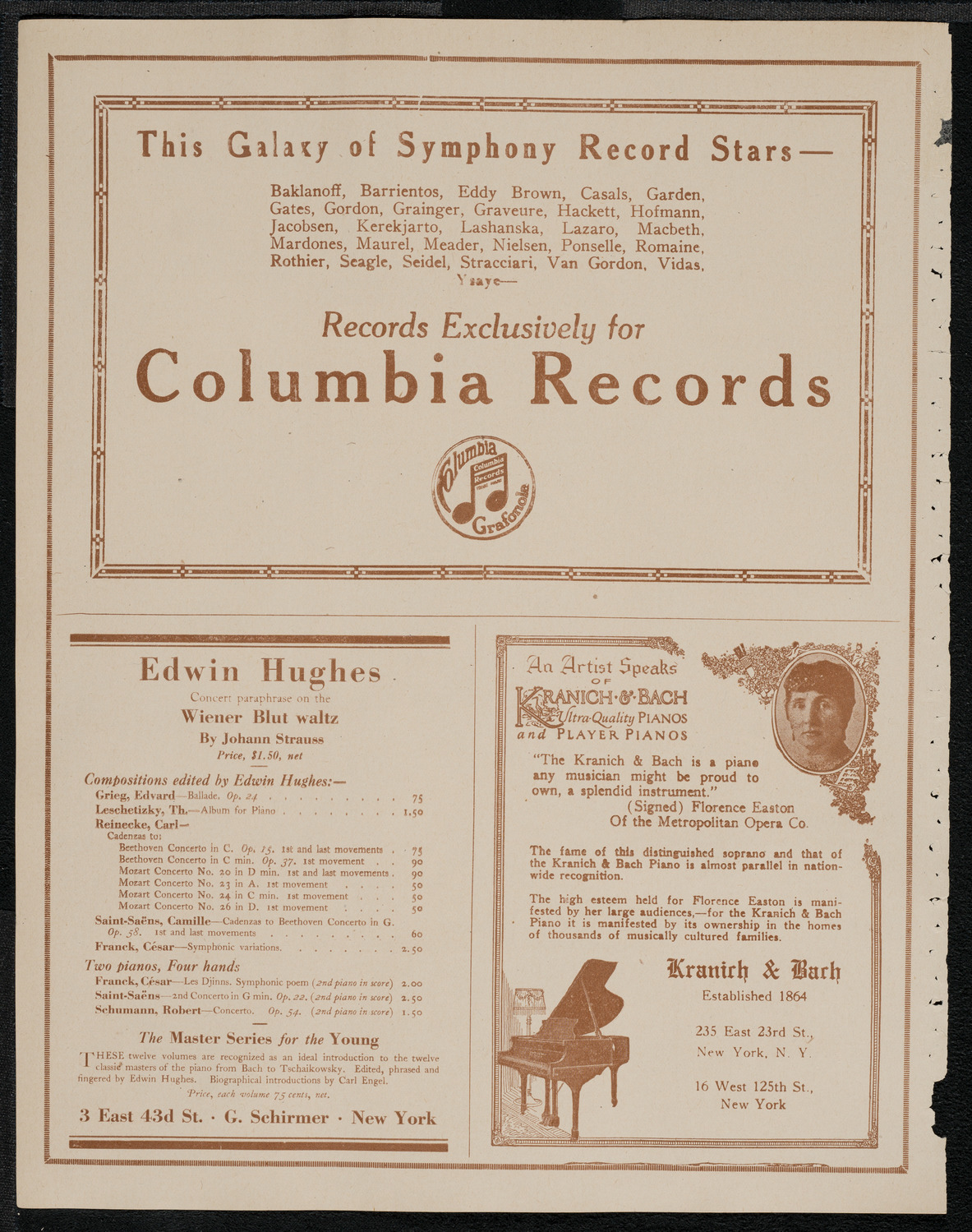 Lecture by Sir Philip Gibbs, February 25, 1921, program page 6