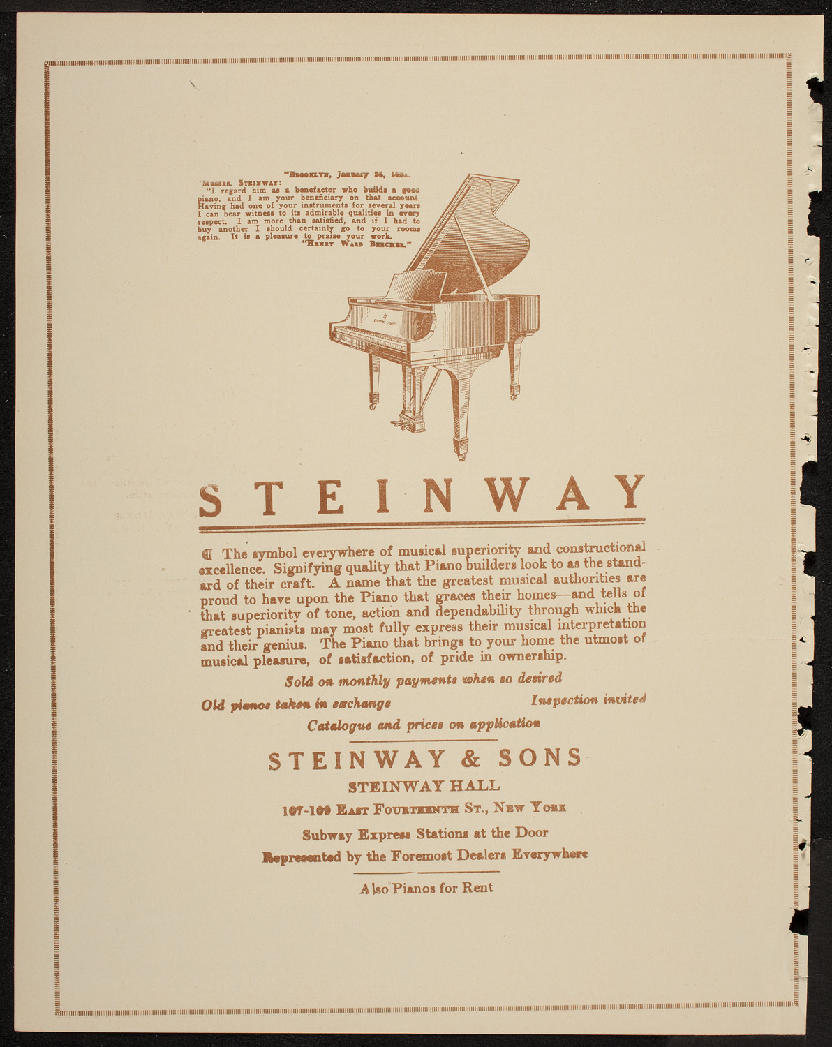 Benefit: United Baltic and Lithuanian Relief Federation, April 25, 1920, program page 4