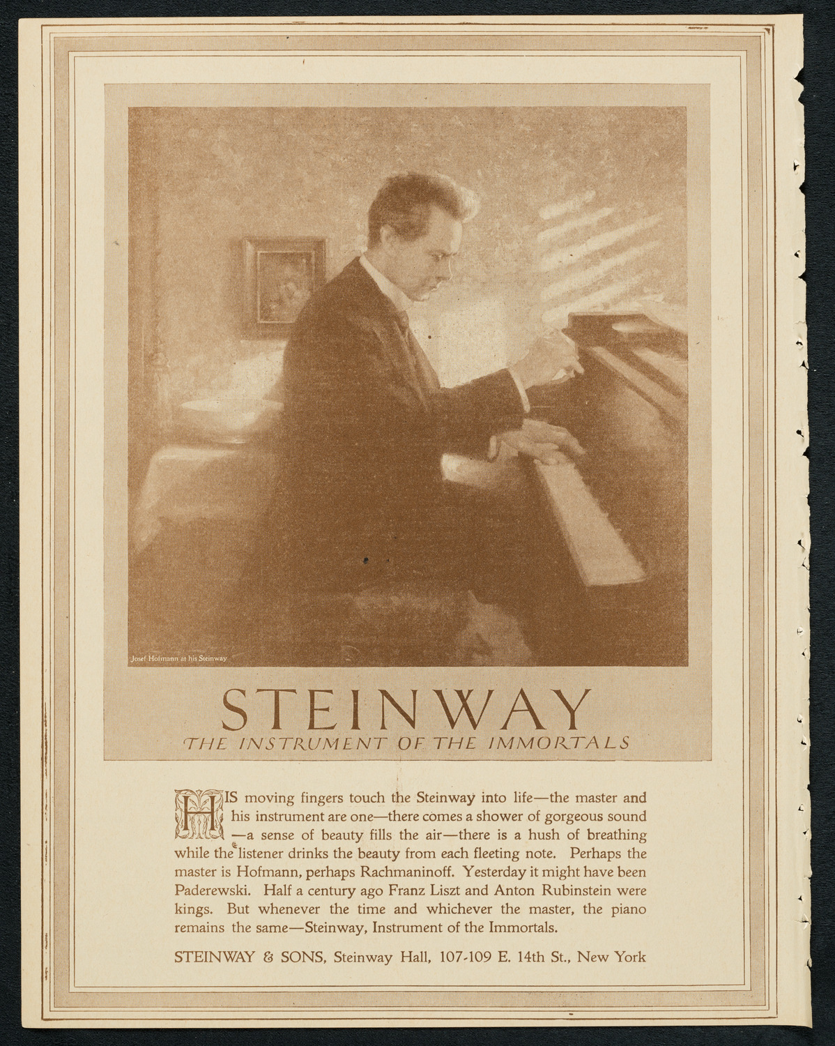 Society of the Friends of Music, October 15, 1923, program page 4