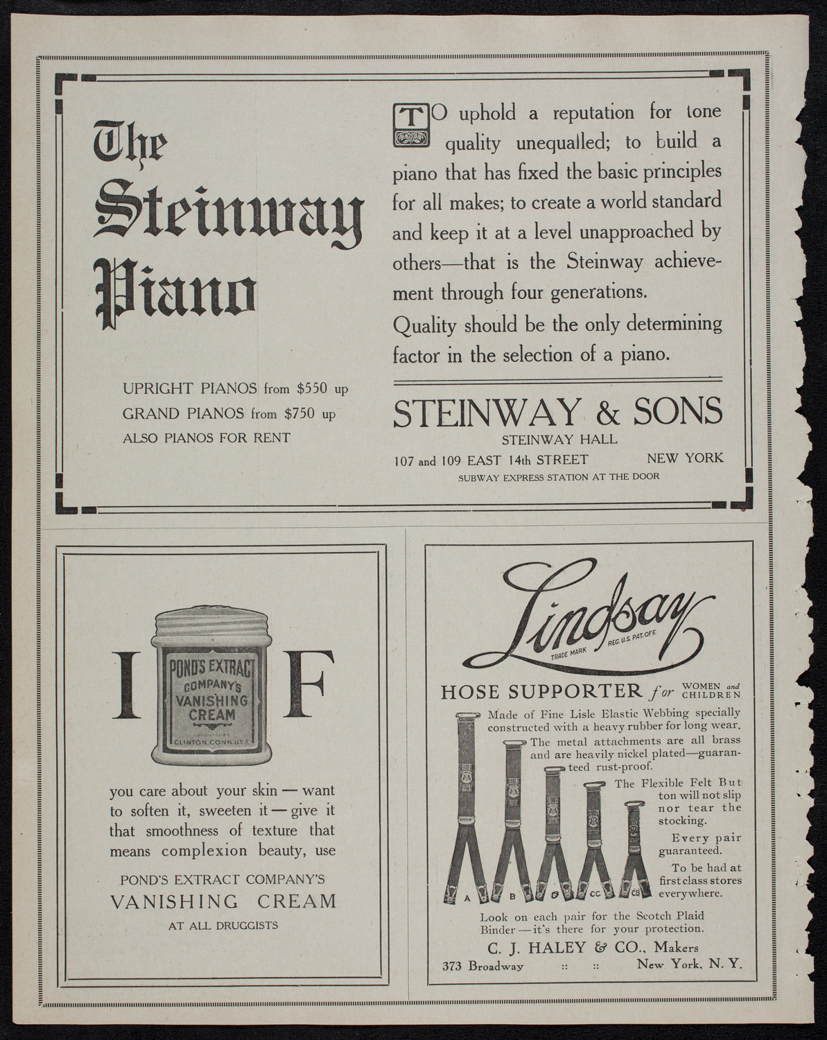 Elmendorf Lecture: The Grand Canyon, October 20, 1912, program page 4