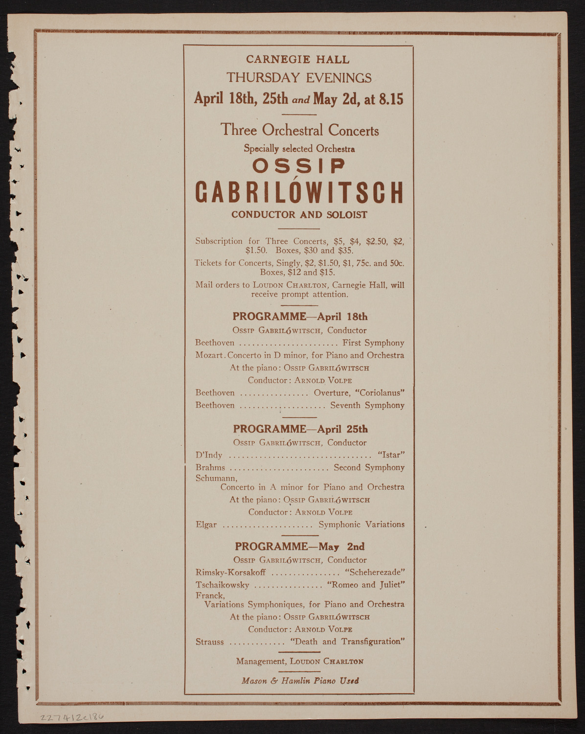 Y.W.C.A Patriotic Pageant, April 12, 1918, program page 11