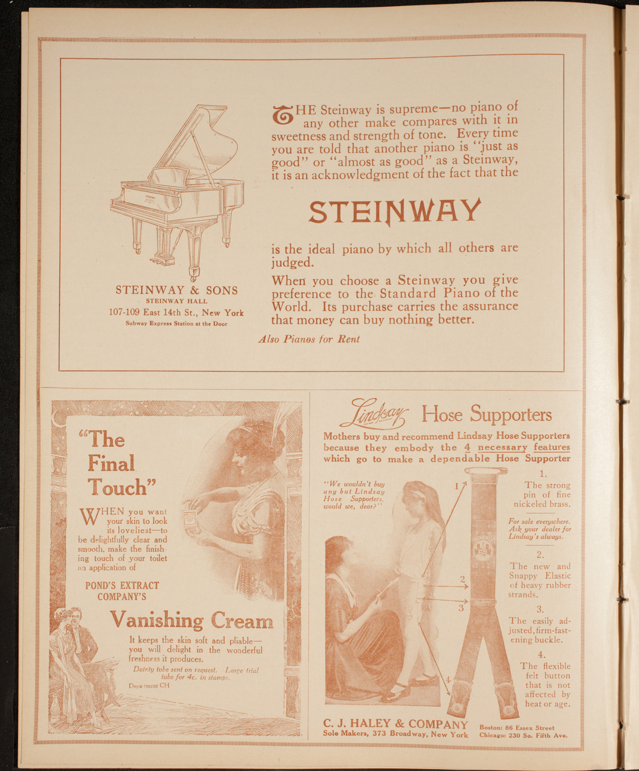 New York College of Music and New York German Conservatory of Music Faculty Concert, November 20, 1914, program page 4