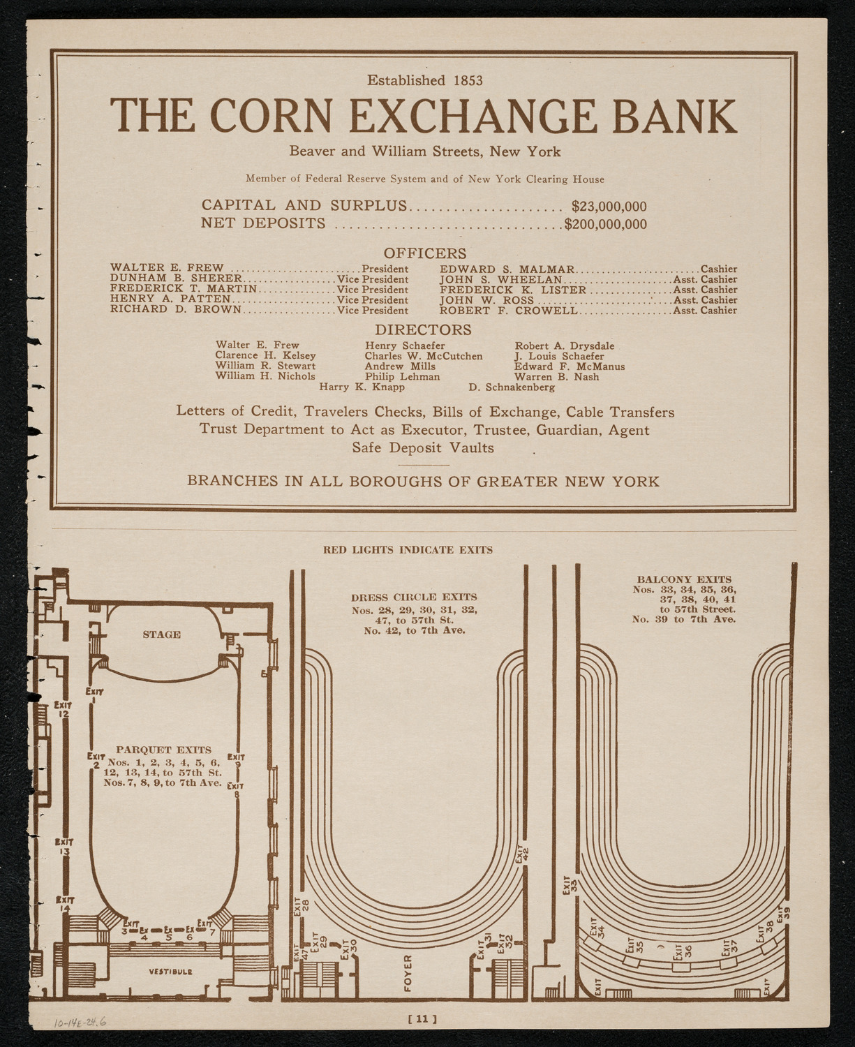 Sebastian Droste and Countess Mlodecki, October 14, 1924, program page 11