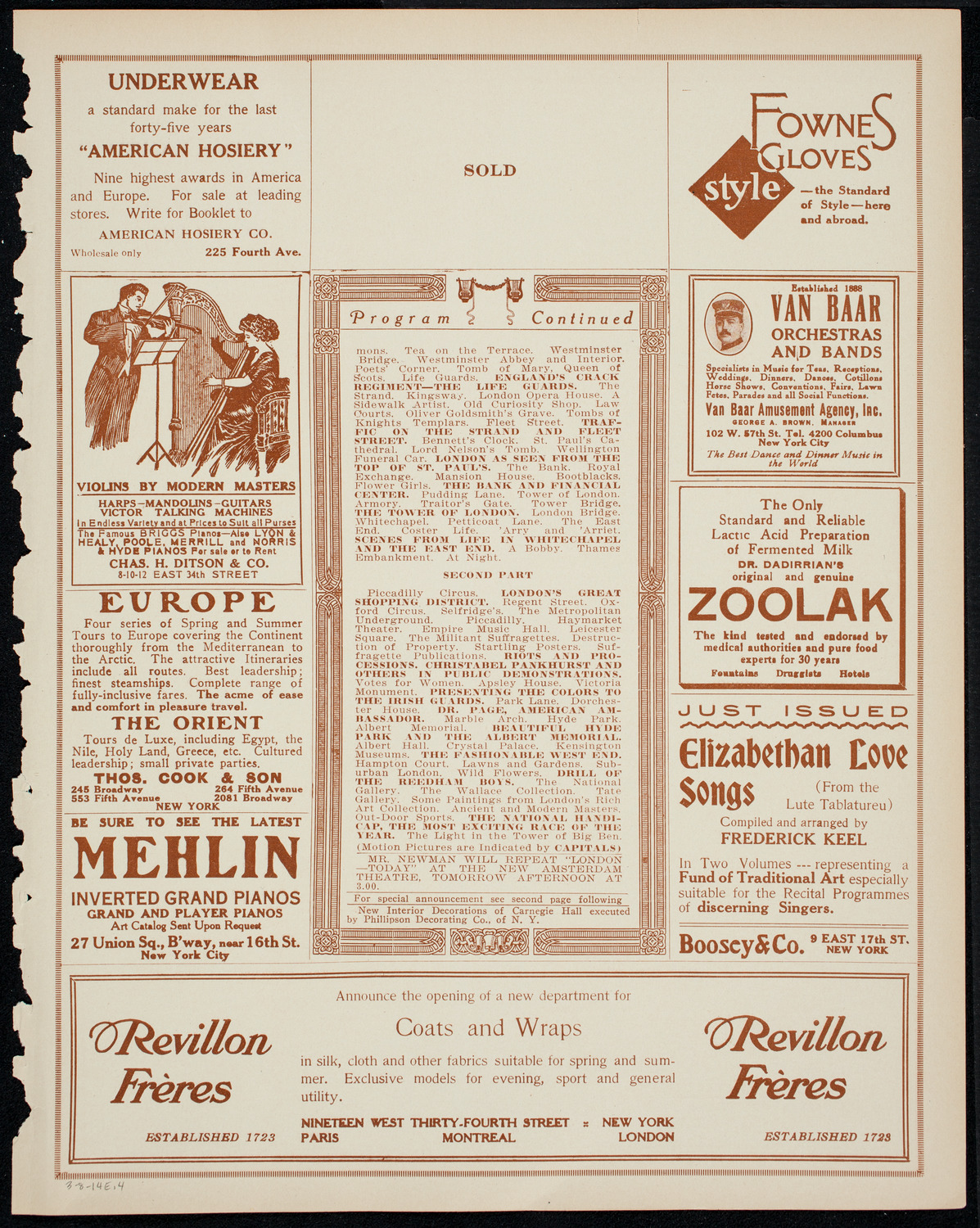 Newman Traveltalks: London -- Today, March 8, 1914, program page 7