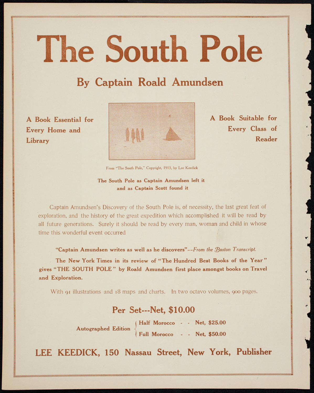 Commander Edward Evans, March 17, 1914, program page 10