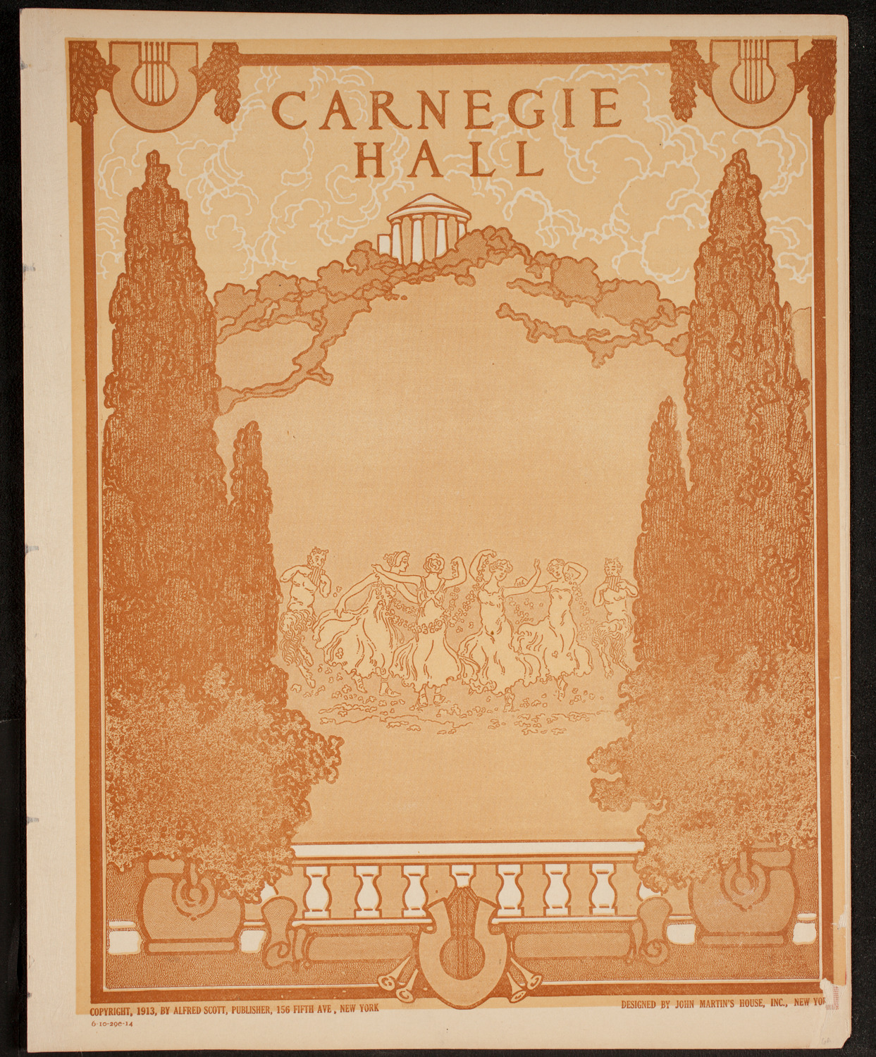 New York Philharmonic, October 29, 1914, program page 1