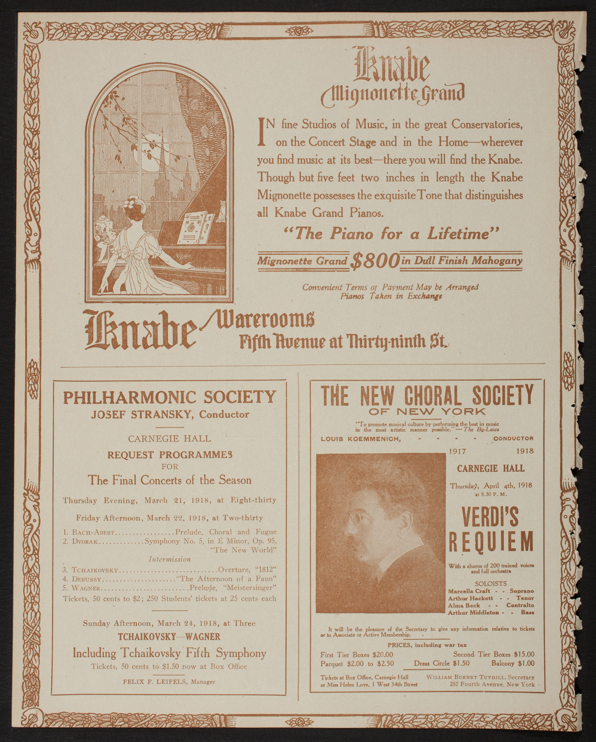 Lecture by Sergeant Arthur Guy Empey, March 10, 1918, program page 12