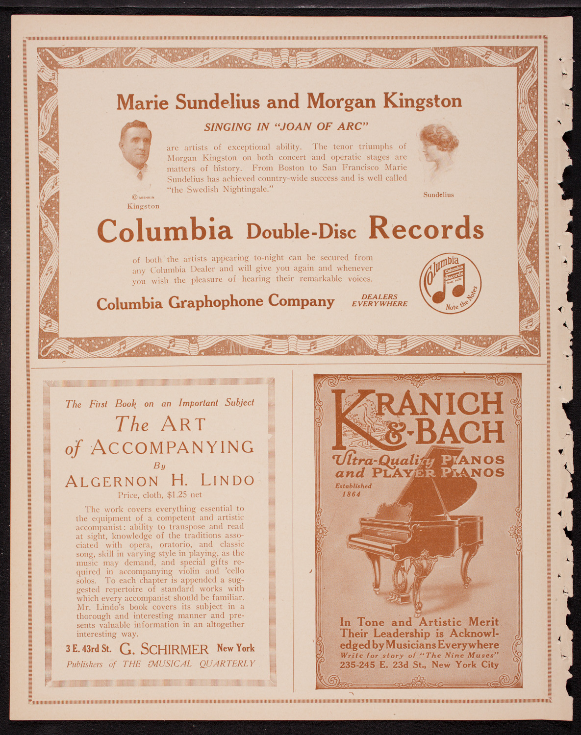 Oratorio Society of New York, December 6, 1916, program page 6