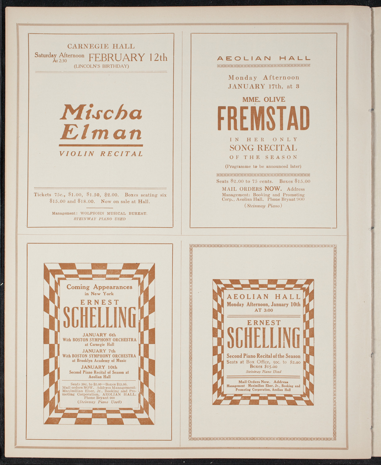 Oratorio Society of New York, December 30, 1915, program page 10