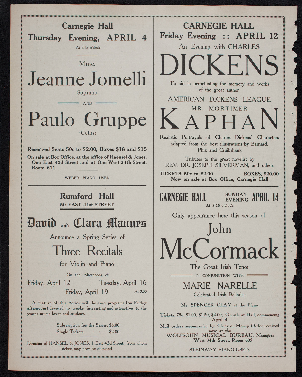 Newman Traveltalks: Germany, March 24, 1912, program page 10