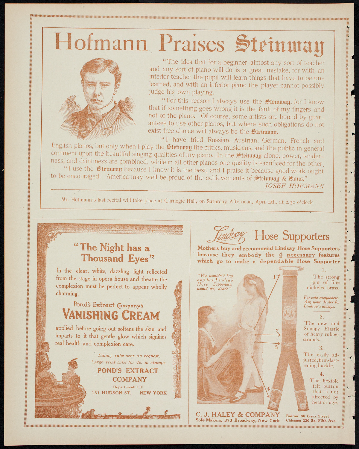 Oratorio Society of New York, March 28, 1914, program page 4