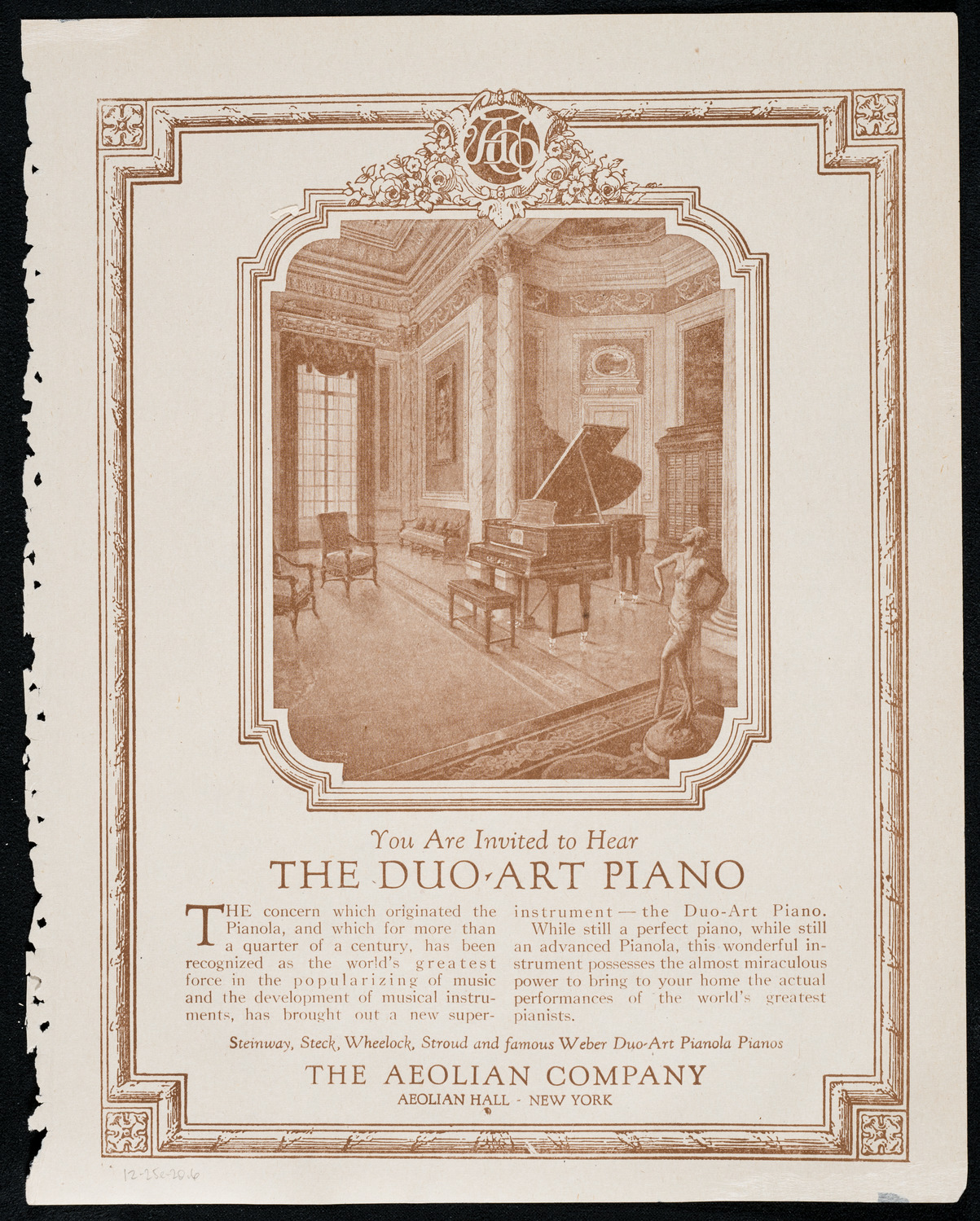 Mishel Piastro, Violin, December 25, 1920, program page 11