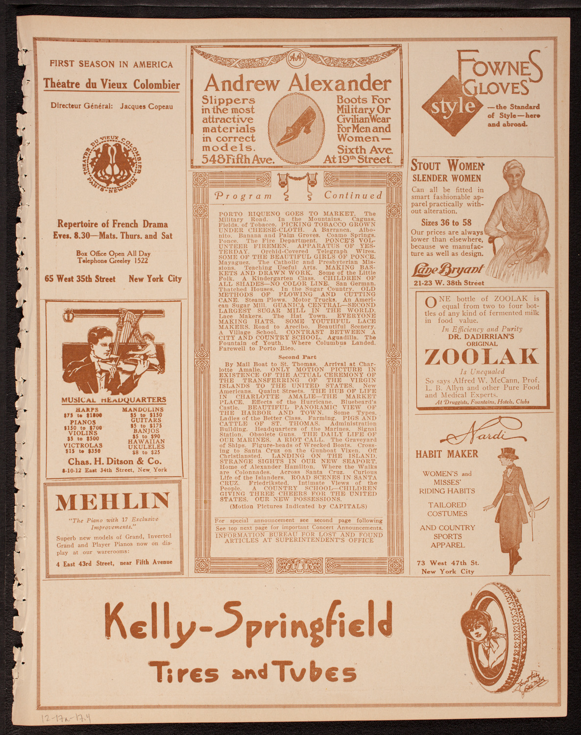 Newman Traveltalks: Our West Indies, December 17, 1917, program page 7
