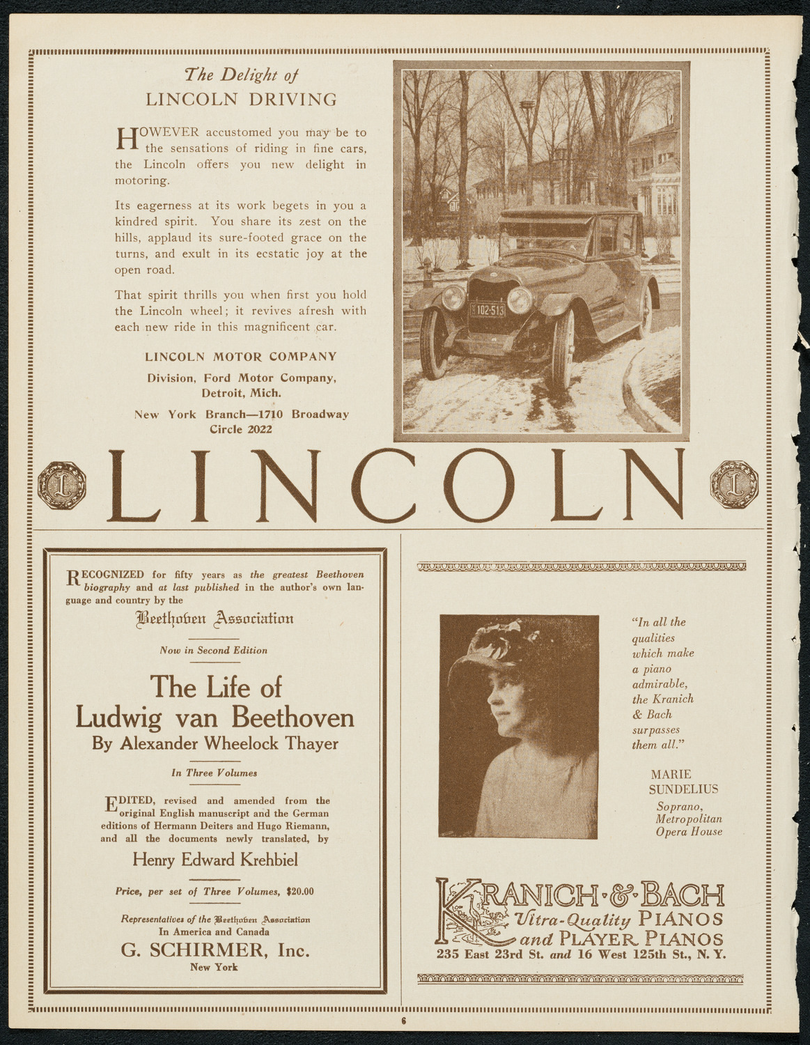 State Symphony Orchestra of New York, December 19, 1923, program page 6