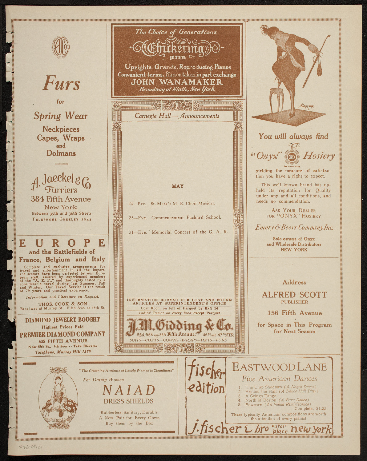 Gala Masonic Music Festival, May 22, 1920, program page 3