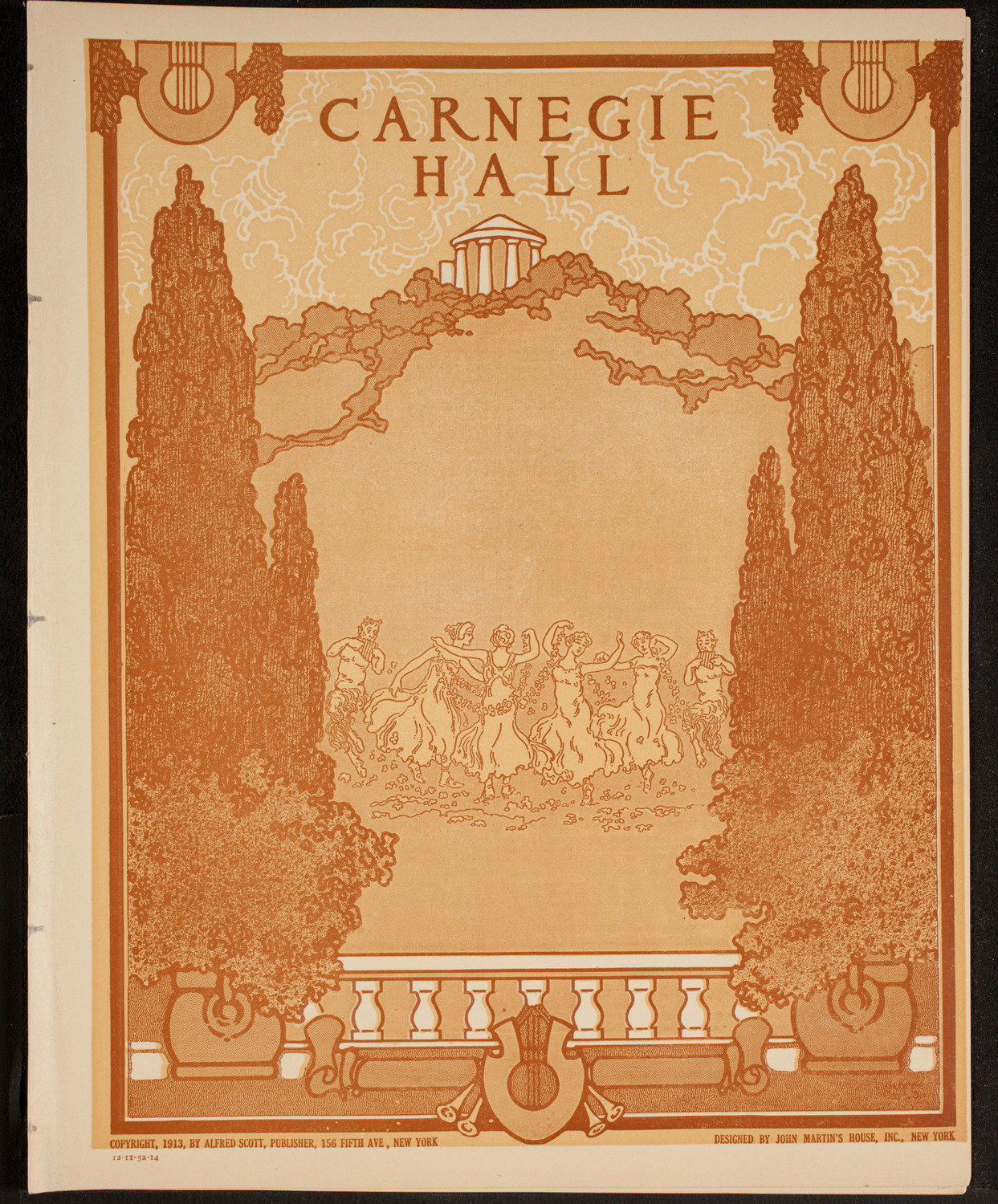 Leonard Borwick, Piano, November 5, 1914, program page 1