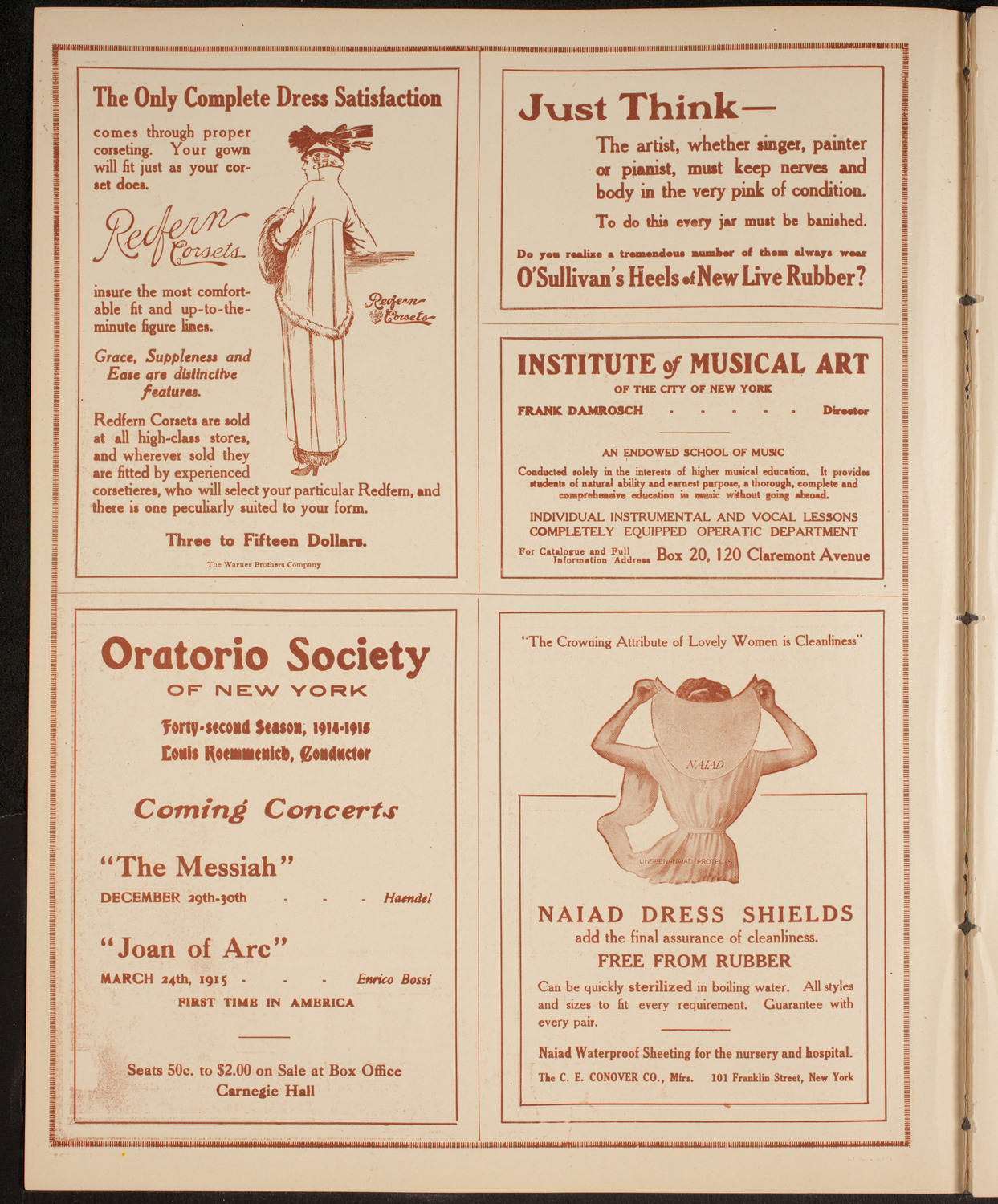 People's Symphony Concert, December 20, 1914, program page 2