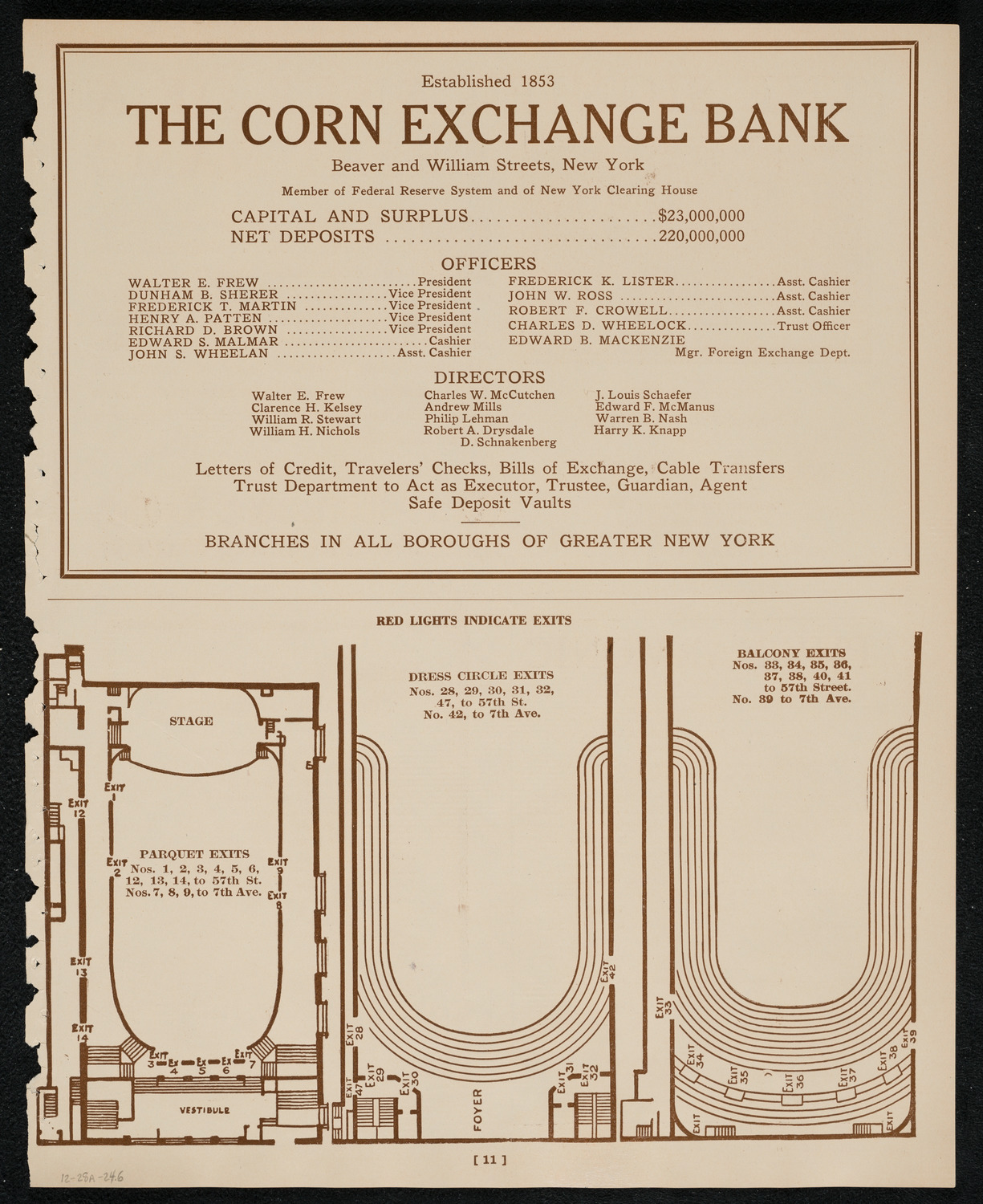 New York Philharmonic, December 28, 1924, program page 11