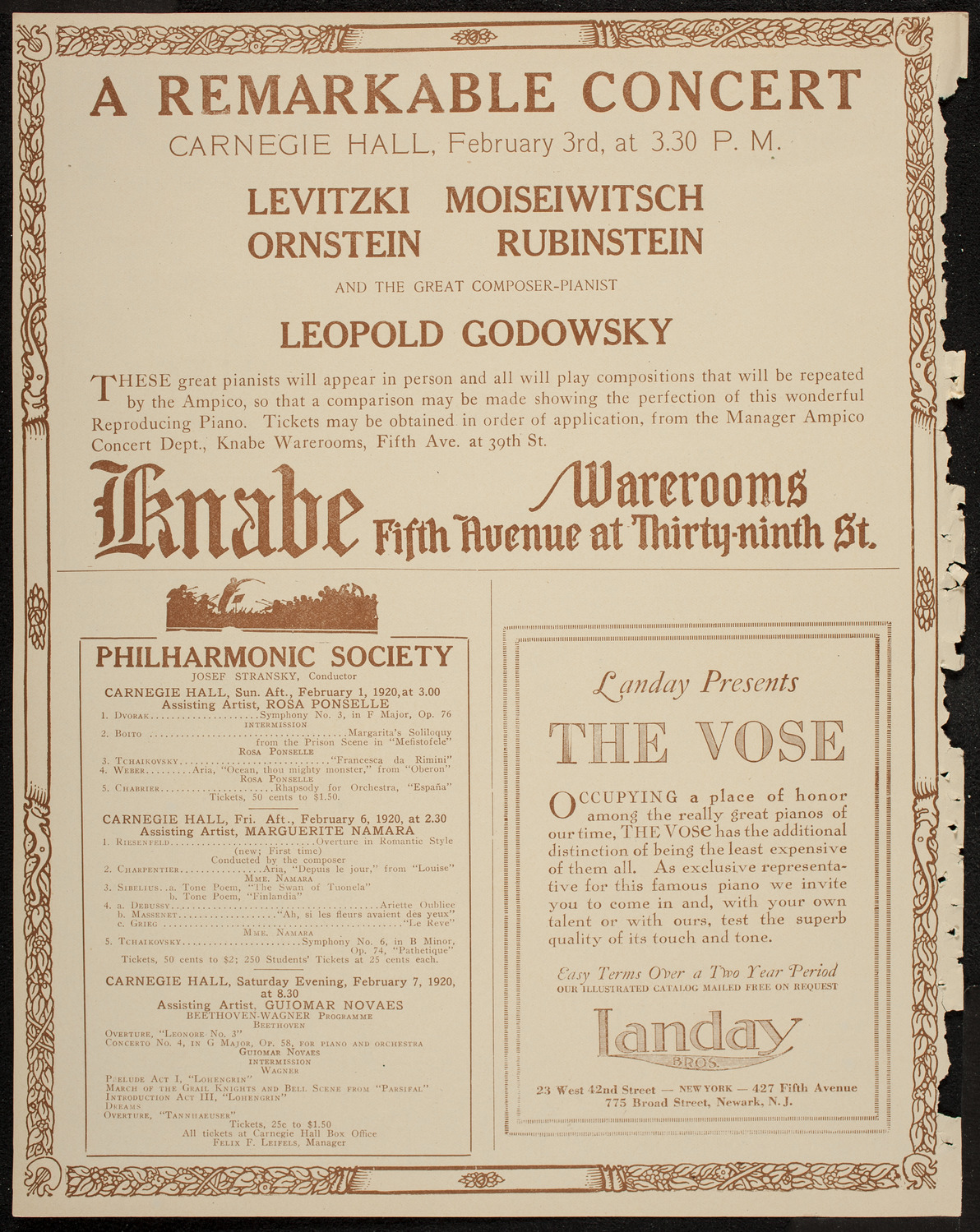 Mecca Temple Ceremonial Session, January 30, 1920, program page 12