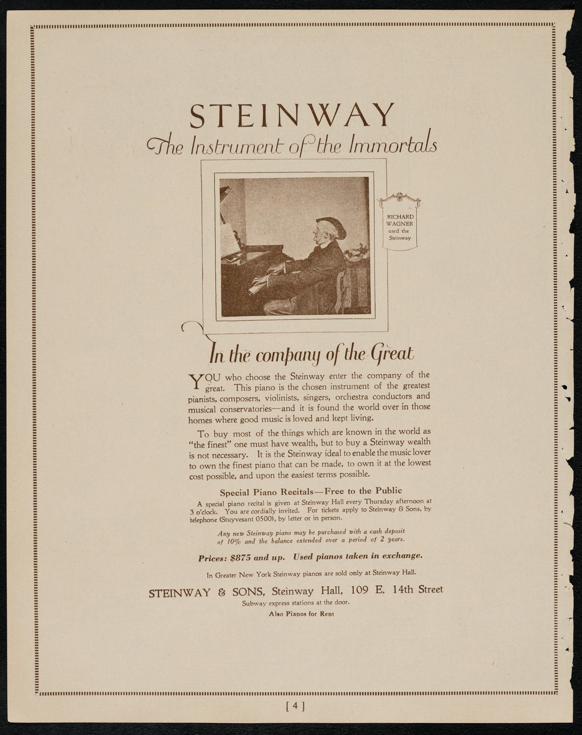 Leonardo da Vinci Evening with Comm. Dr. John W. Lieb, January 20, 1922, program page 4