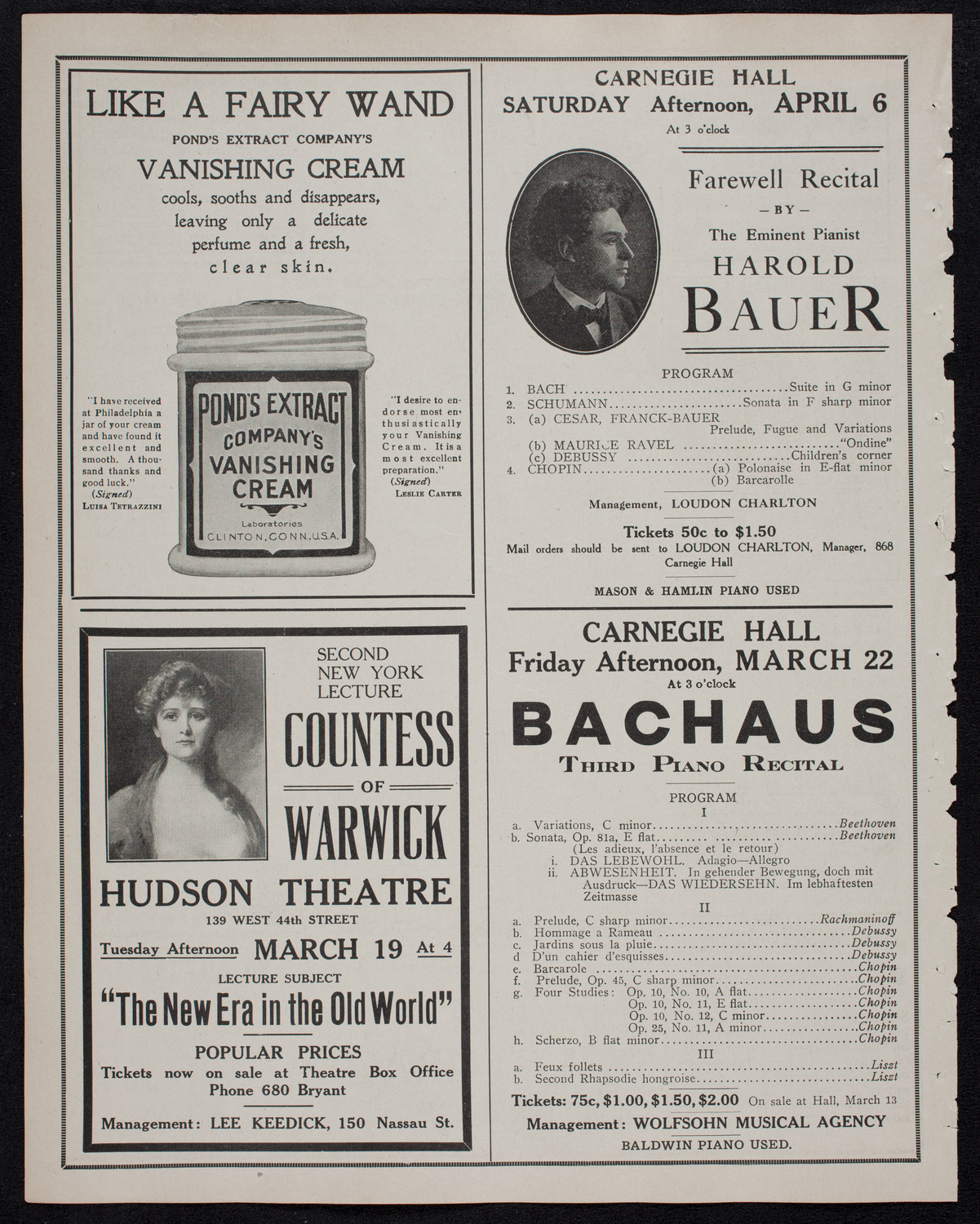 Newman Traveltalks: Moscow and St. Petersburg, March 17, 1912, program page 8