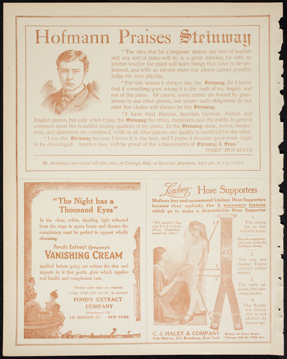 Newman Traveltalks: Florence and Venice, March 29, 1914, program page 4